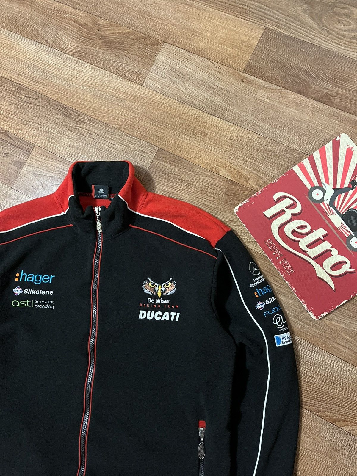 Ducati Vintage Ducati Be Wiser Racing Team Fleece Jacket Size US XXL / EU 58 / 5 - 2 Thumbnail