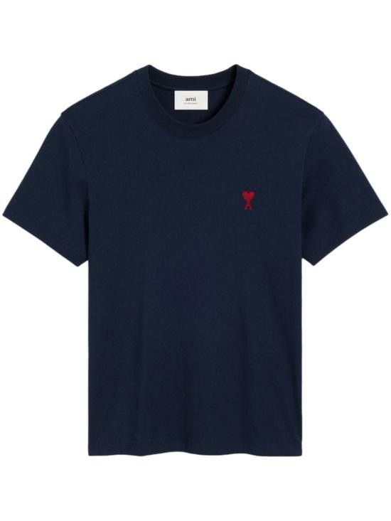 AMI AMI Men T-Shirts BFUTS035 724430 Blue Size US S / EU 44-46 / 1 - 1 Thumbnail
