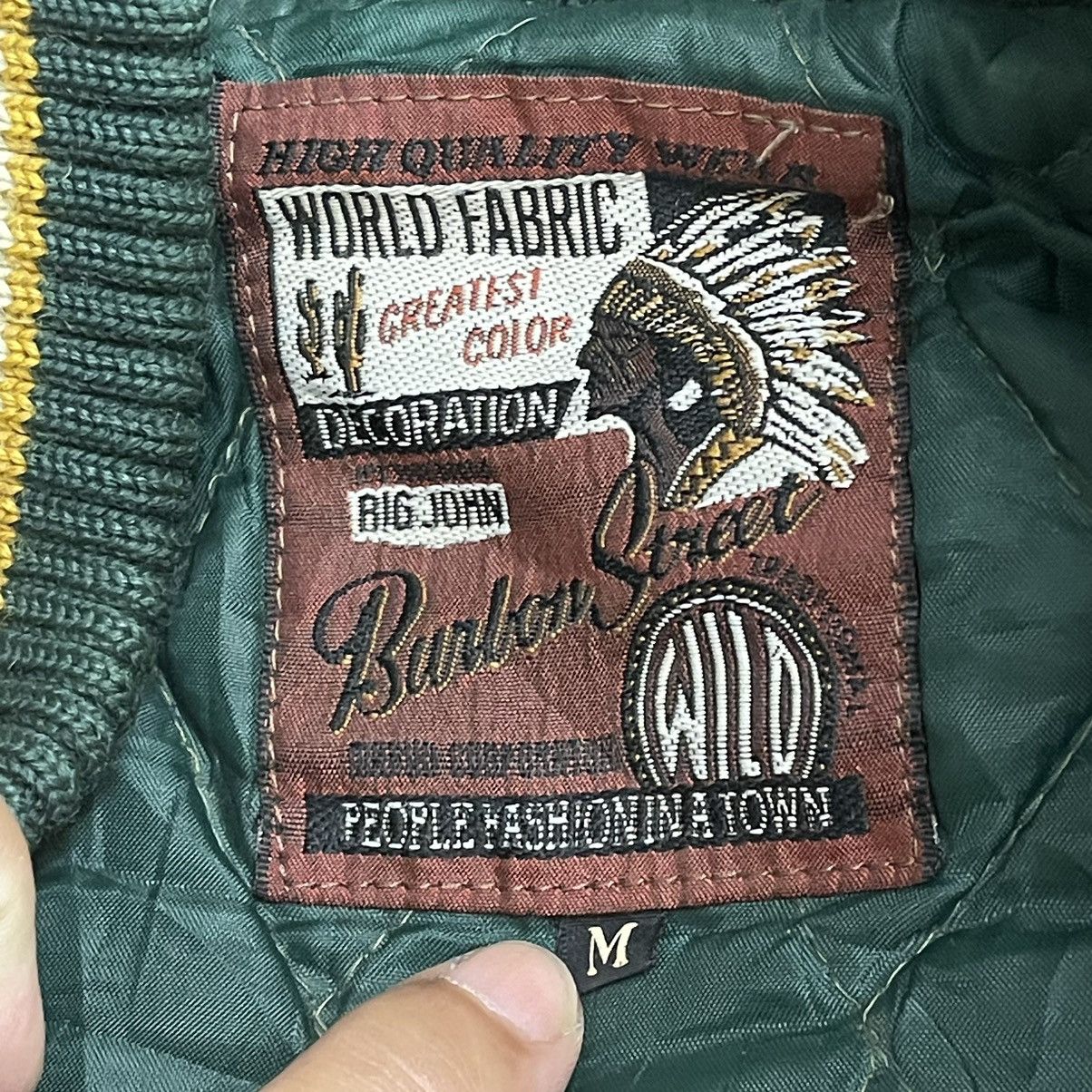 Big John Vintage 90s Burbon Street Big Logo Varsity Sleeve Leather Size US M / EU 48-50 / 2 - 13 Thumbnail