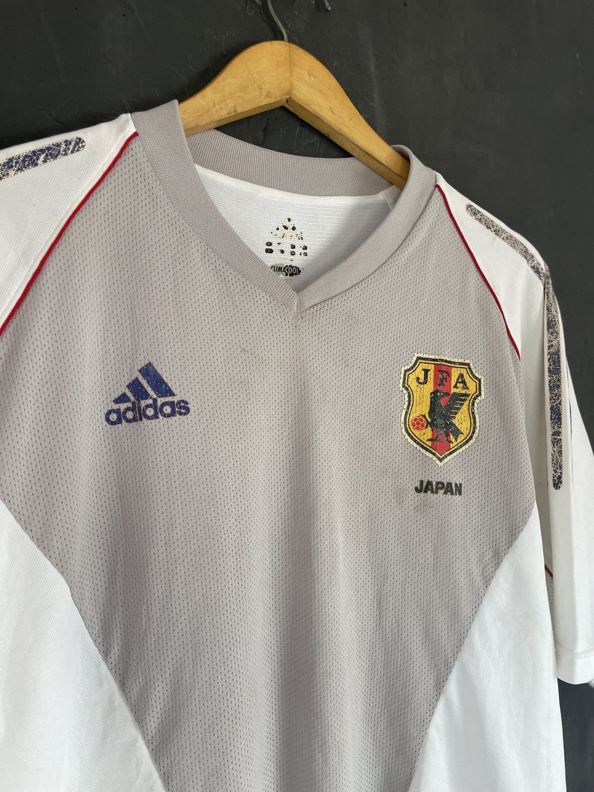 Adidas Japan 2002 Played issued JFA Japan international team Size US L / EU 52-54 / 3 - 2 Thumbnail