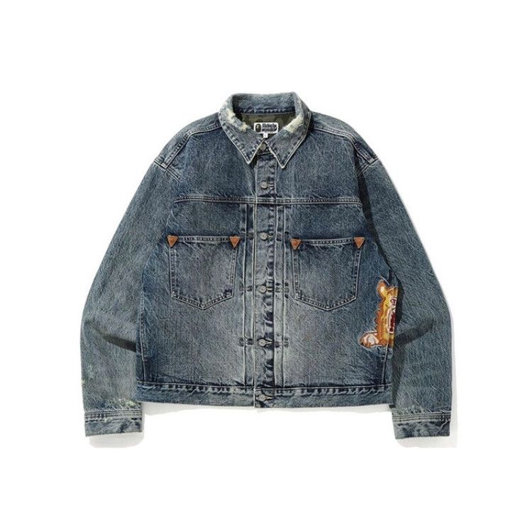 Bape A Bathing Ape Tiger Denim Jacket Size M Size US M / EU 48-50 / 2 - 1 Thumbnail
