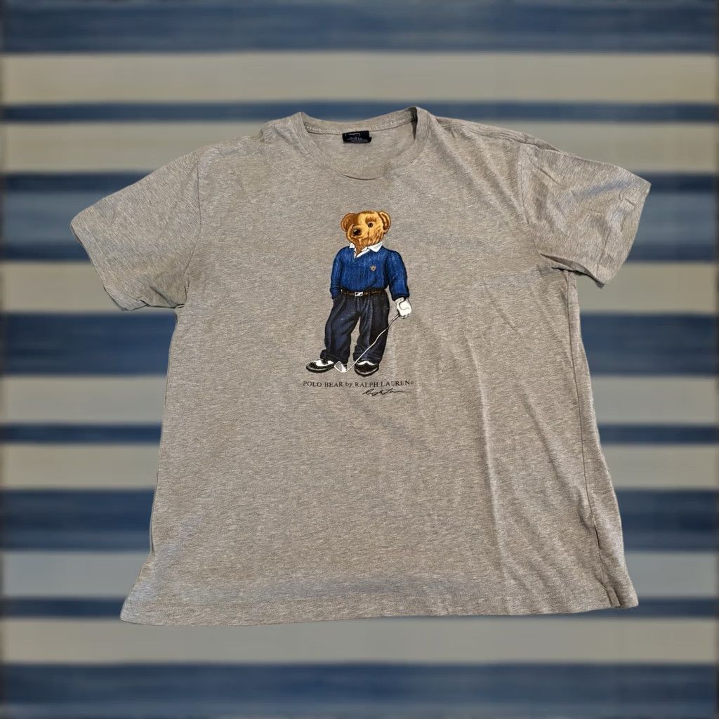 Polo Ralph Lauren Polo Ralph Lauren Golf Bear Cotton Short Sleeve Tee Shirt Gray L Mens Shirt Polo Ralph Lauren Golf Bear Graphic Cracking? Cotton Tee Shirt Gray Mens L Size US L / EU 52-54 / 3 - 1 Thumbnail