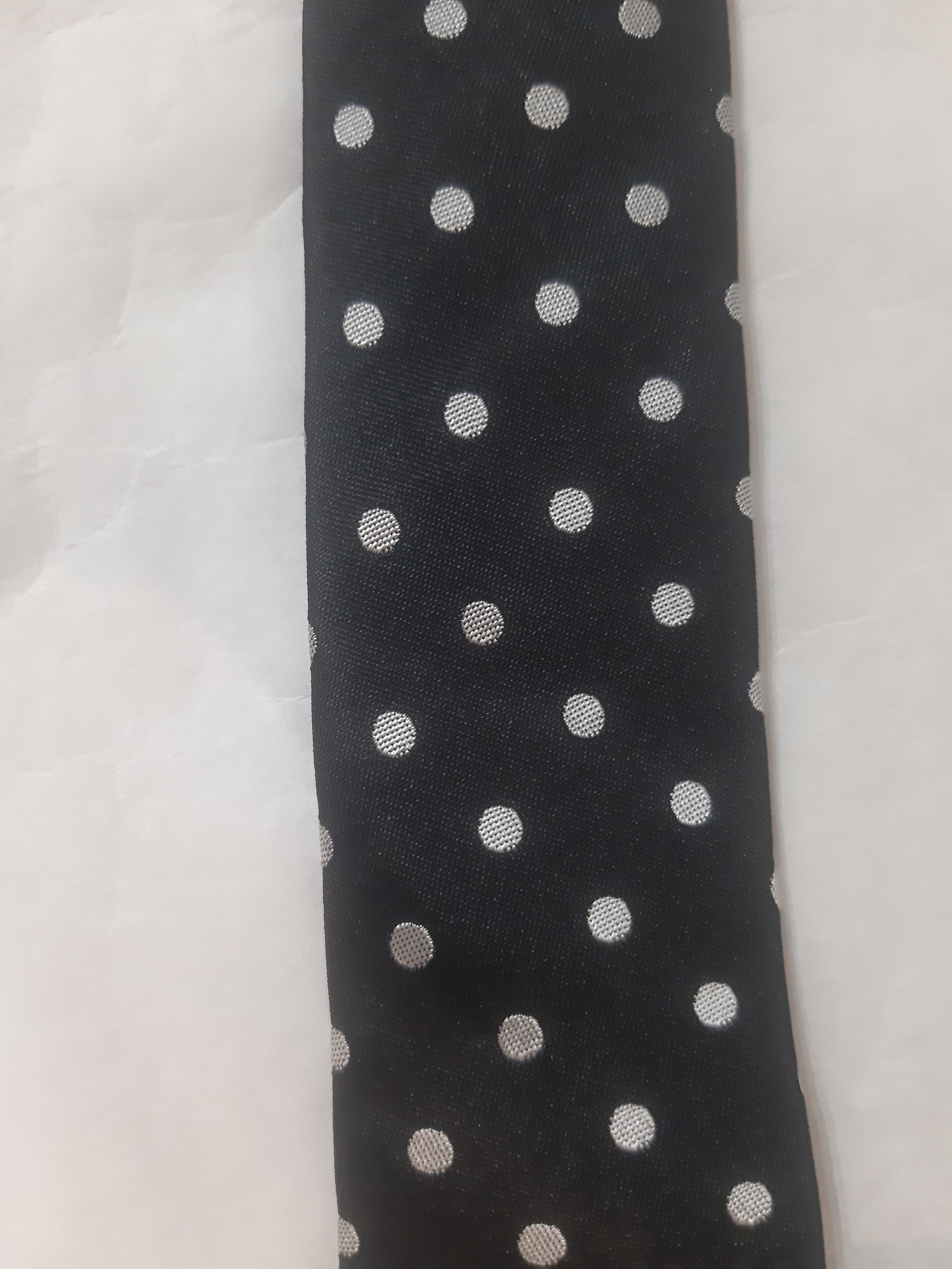 Dior × Hedi Slimane Dior Homme FW 2007 "Navigate" Polca Dot Silk Tie Size ONE SIZE - 7 Thumbnail
