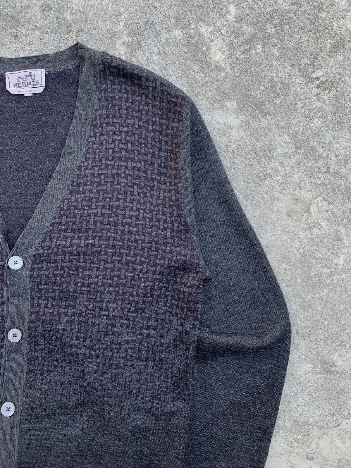 Hermes Wool Monogram Cardigan Size US M / EU 48-50 / 2 - 2 Thumbnail