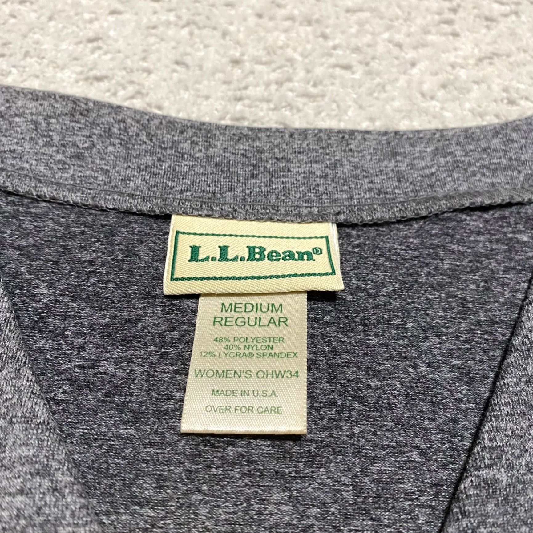 Vintage L.L. Bean Womens Cardigan Sweater Solid Gray V-Neck Button Up Lightweight Regular Size M Size M / US 6-8 / IT 42-44 - 3 Thumbnail