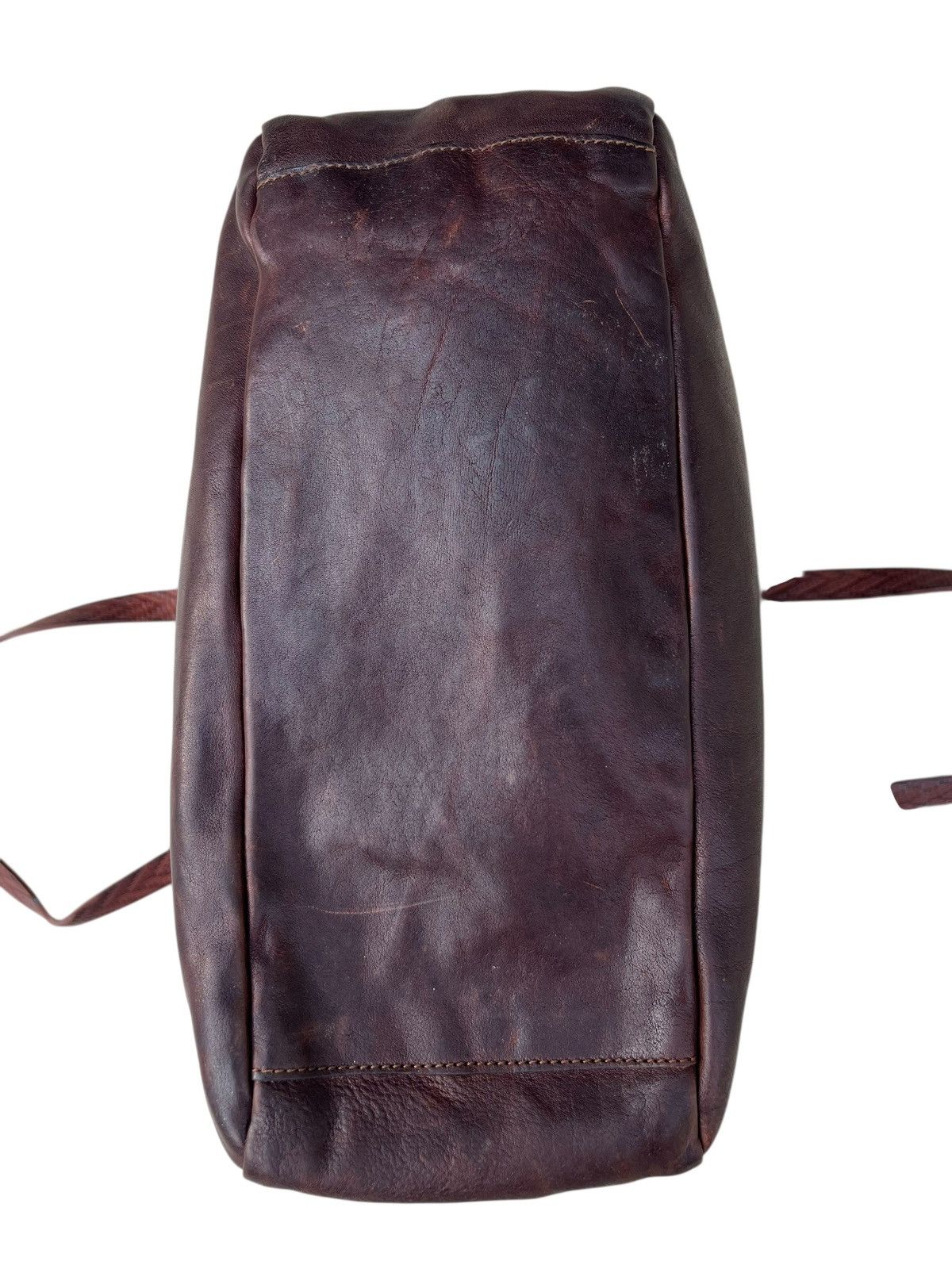 Buttero Vintage Buttero Italy Distressed Patina Leather Tote Bag Size ONE SIZE - 18 Thumbnail
