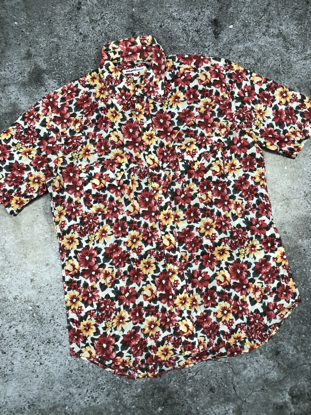 Beauty Beast × Jean Paul Gaultier × semanticdesign SEMANTIC DESIGN Flower Print Button Size US L / EU 52-54 / 3 - 2 Thumbnail