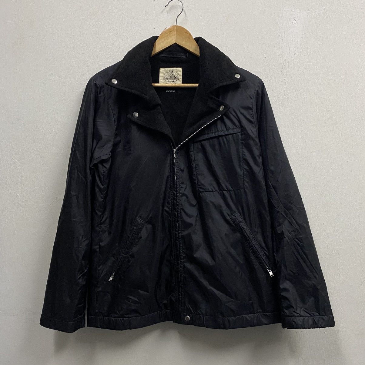 Zucca Vintage Zucca Nylon Biker Jacket Black Size US M / EU 48-50 / 2 - 1 Thumbnail
