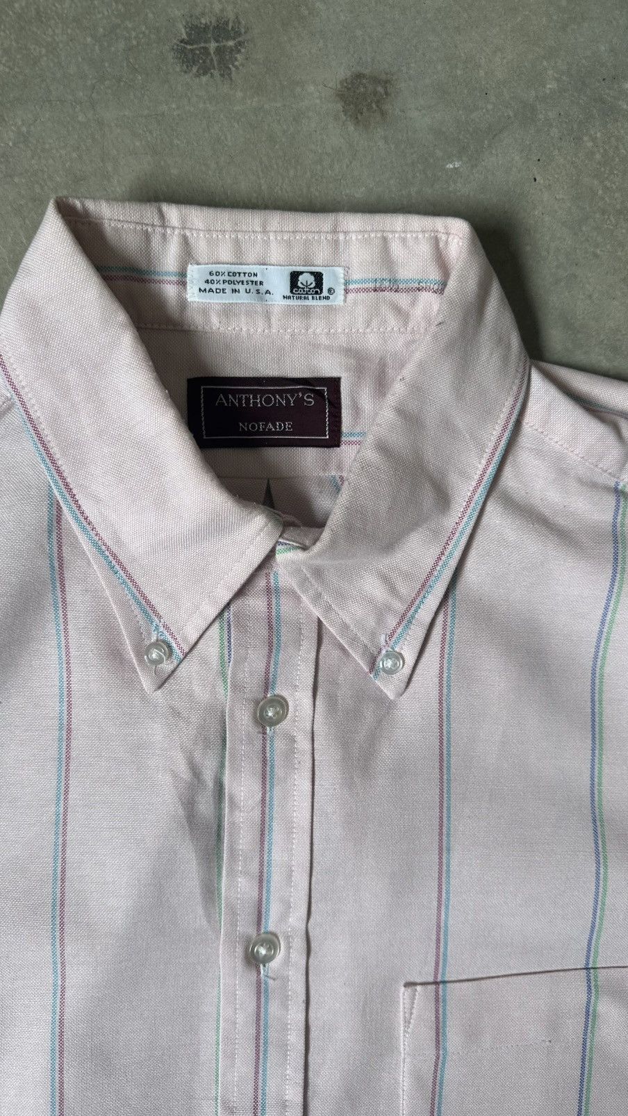 Vintage VINTAGE ANTHONYS NOFADE MADE IN USA SHIRT Size US M / EU 48-50 / 2 - 5 Thumbnail