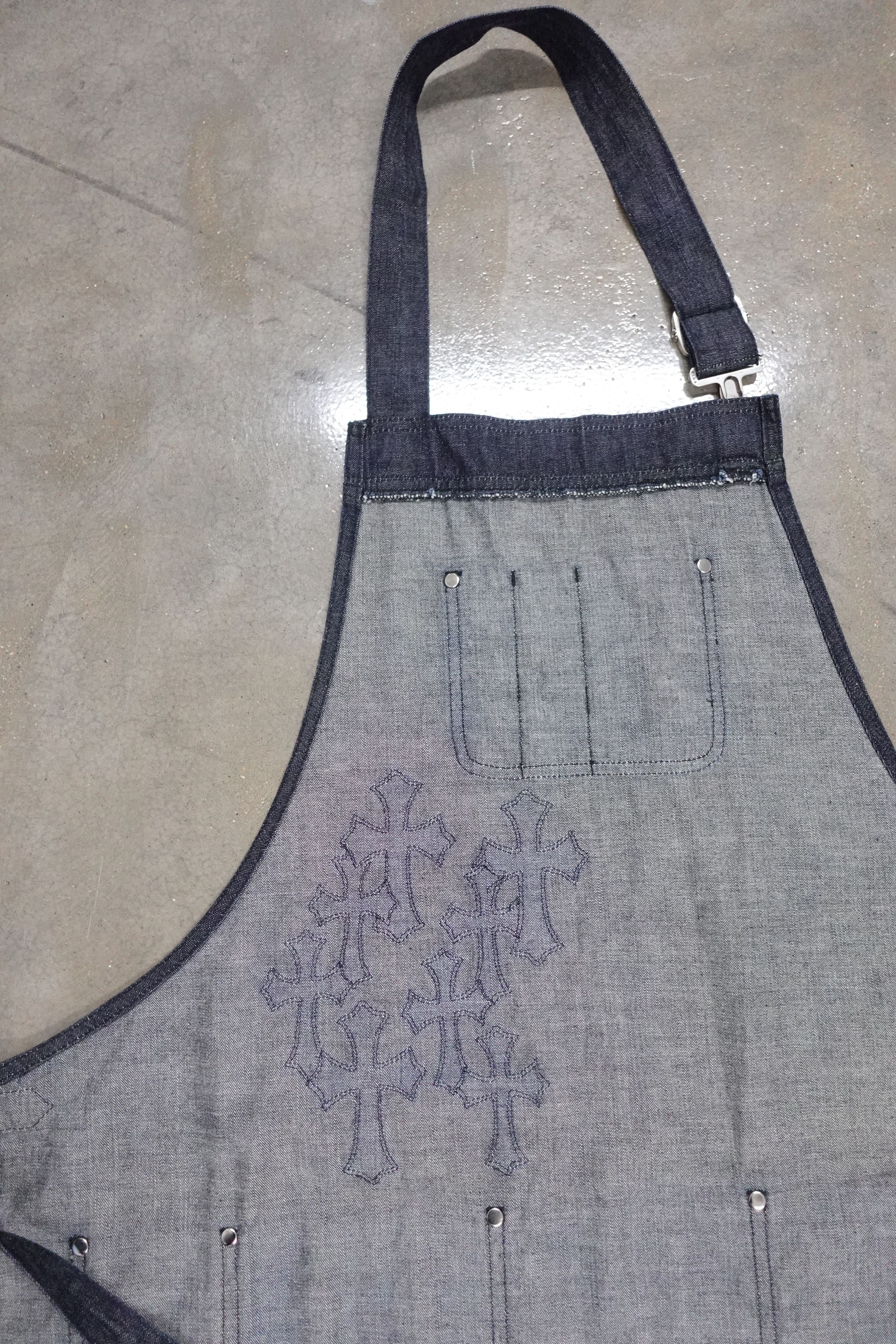 Chrome Hearts CHROME HEARTS CROSS PATCH APRON BLUE Size ONE SIZE - 4 Thumbnail