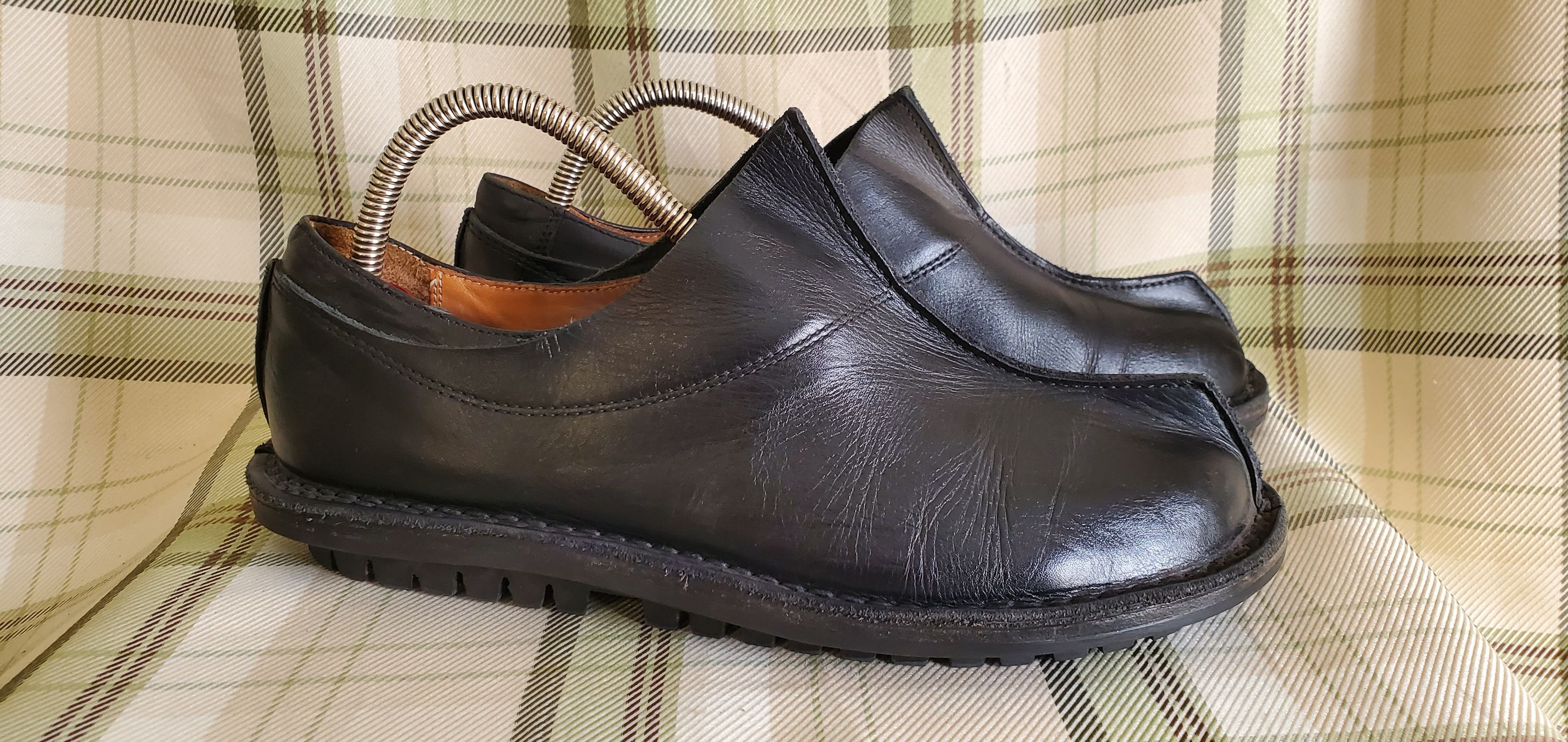 Trippen Trippen Black Slip On Leather Shoes Size US 7.5 / EU 40-41 - 3 Thumbnail