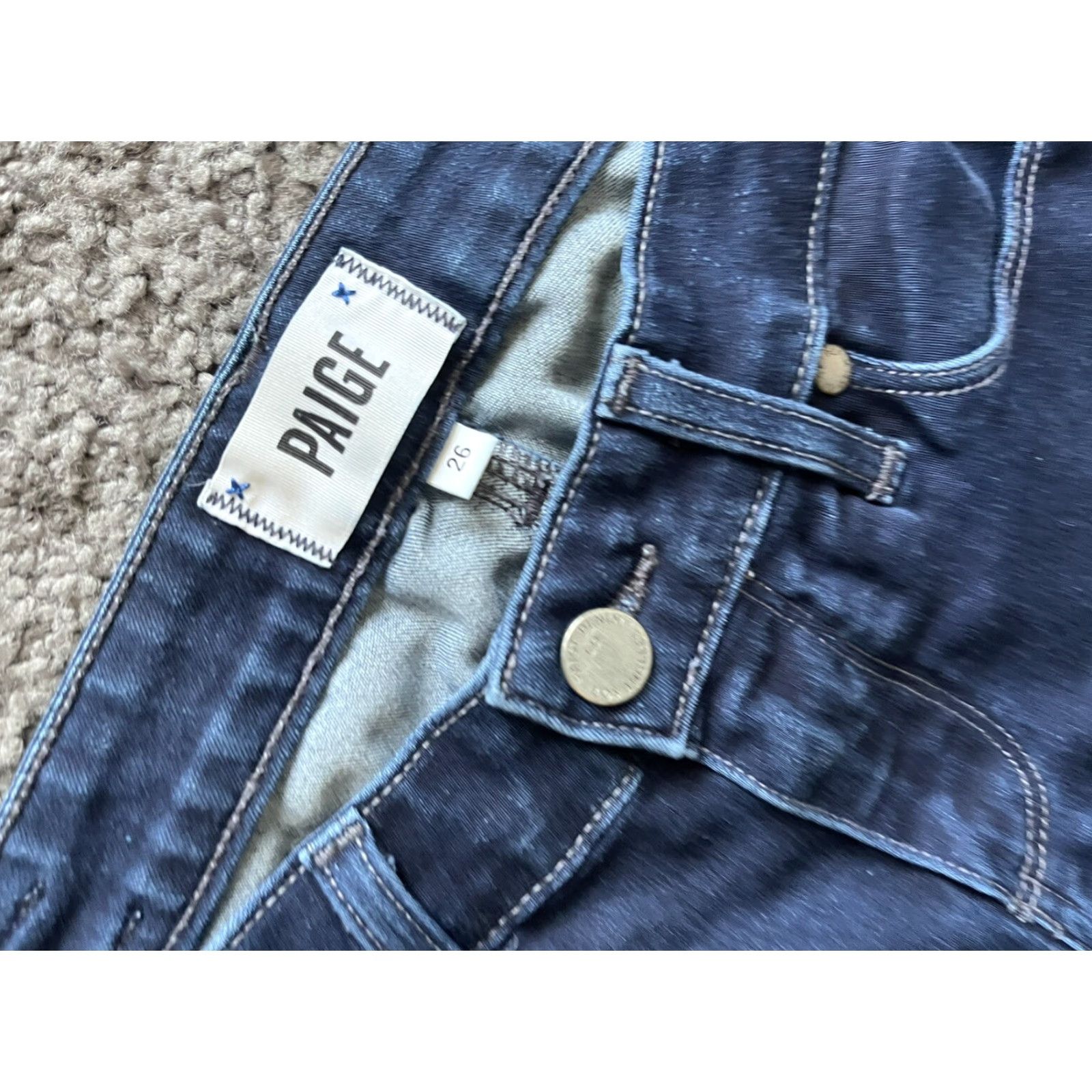 Paige Paige Size 26 Skyline Skinny Jeans Idlewild Wash Size 26" / US 2 / IT 38 - 5 Thumbnail