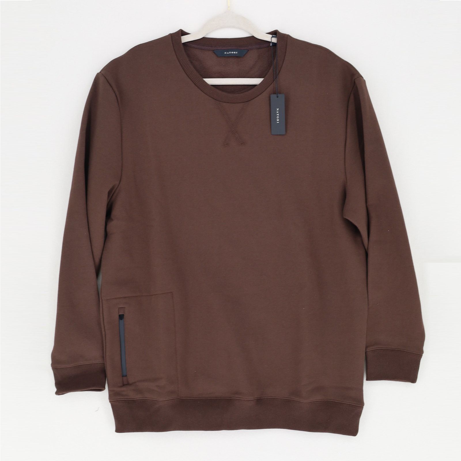 The Unbranded Brand Natori Men's Espresso Brushed Fleece Sweatshirt Size XXL Size US XXL / EU 58 / 5 - 4 Thumbnail