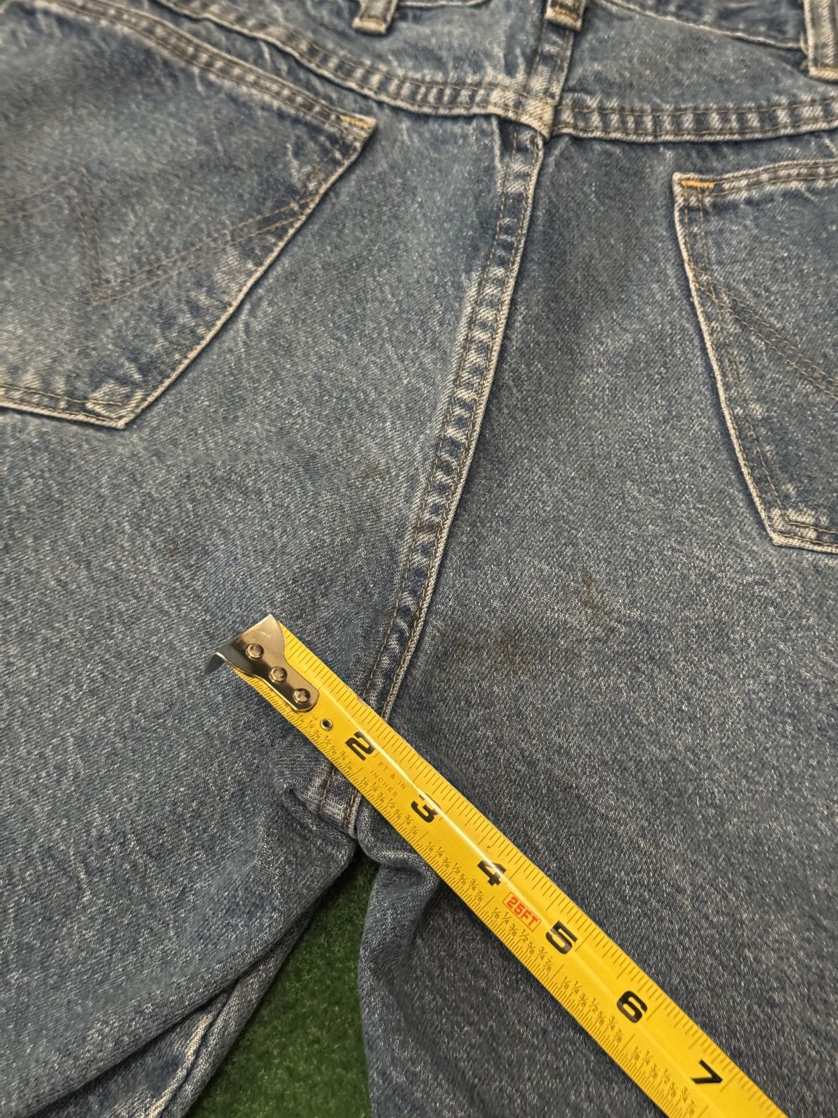 Wrangler Vintage 90s Relaxed Baggy Jorts Skater Grunge Denim Shorts Size US 34 / EU 50 - 8 Thumbnail
