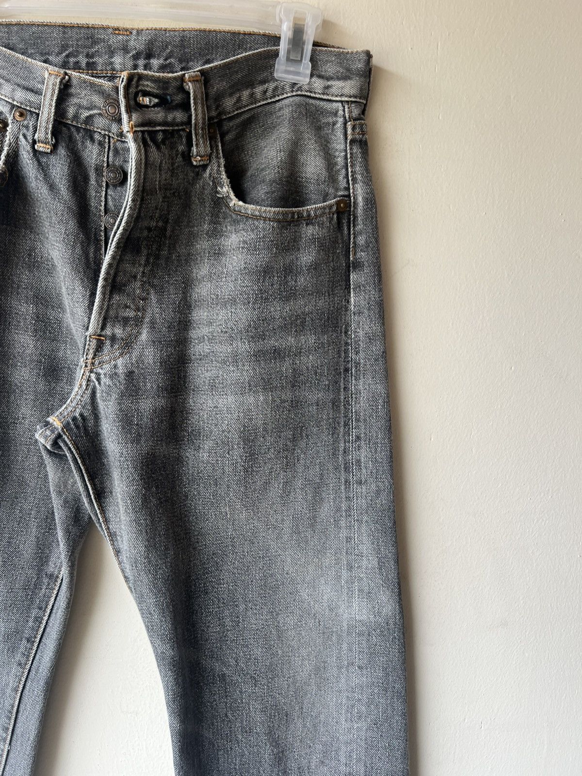 Denime Vintage DENIME Orizzonti Faded Distress Denim Selvedge Jeans Size US 30 / EU 46 - 14 Thumbnail