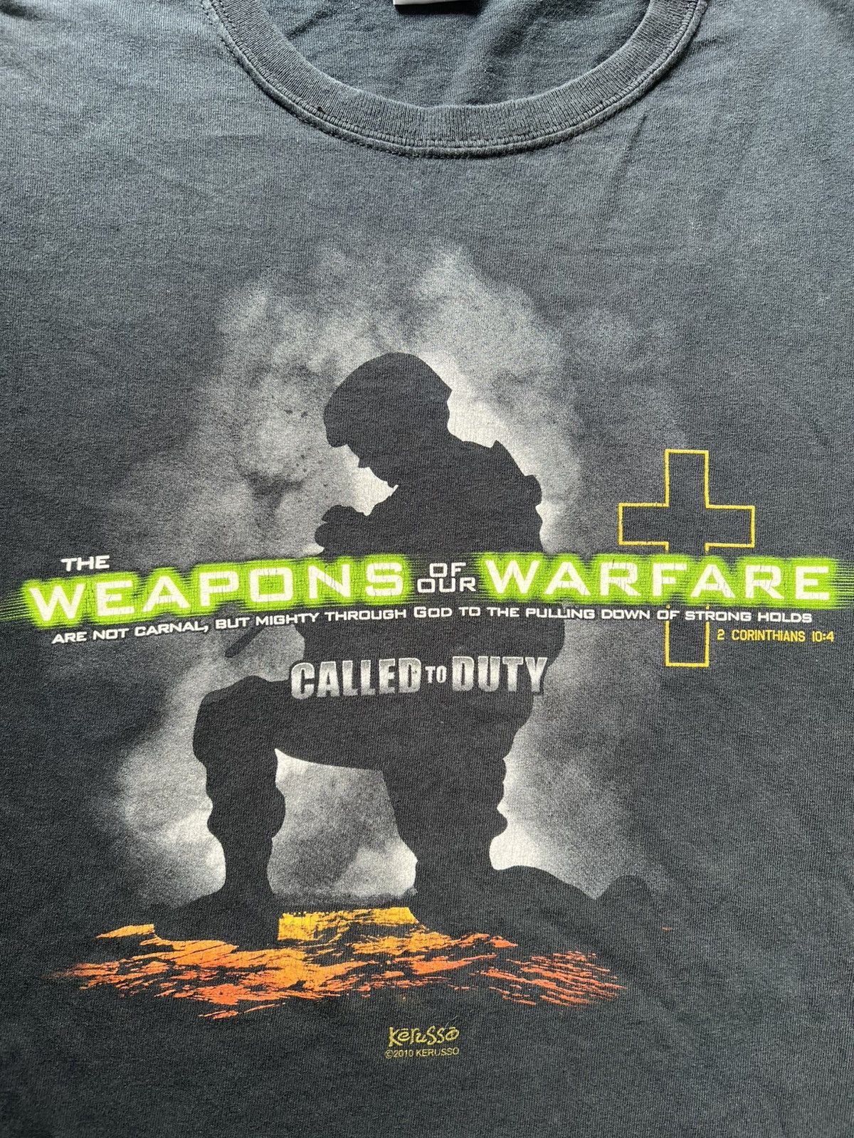 Playstation Faded Calld to Duty The Weapons of our War Face Tees Size US L / EU 52-54 / 3 - 2 Thumbnail
