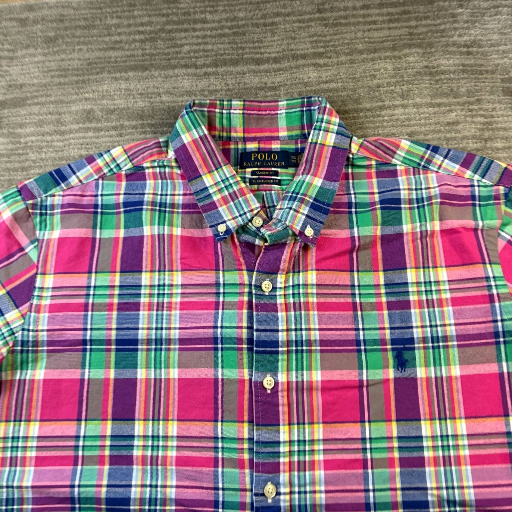 Polo Ralph Lauren Polo Ralph Lauren Shirt Mens 2XL Pink Button-Up Collar Polo Untucked Fit Oxford Pony Casual All Seasons Classic 90s? Size US XXL / EU 58 / 5 - 3 Thumbnail