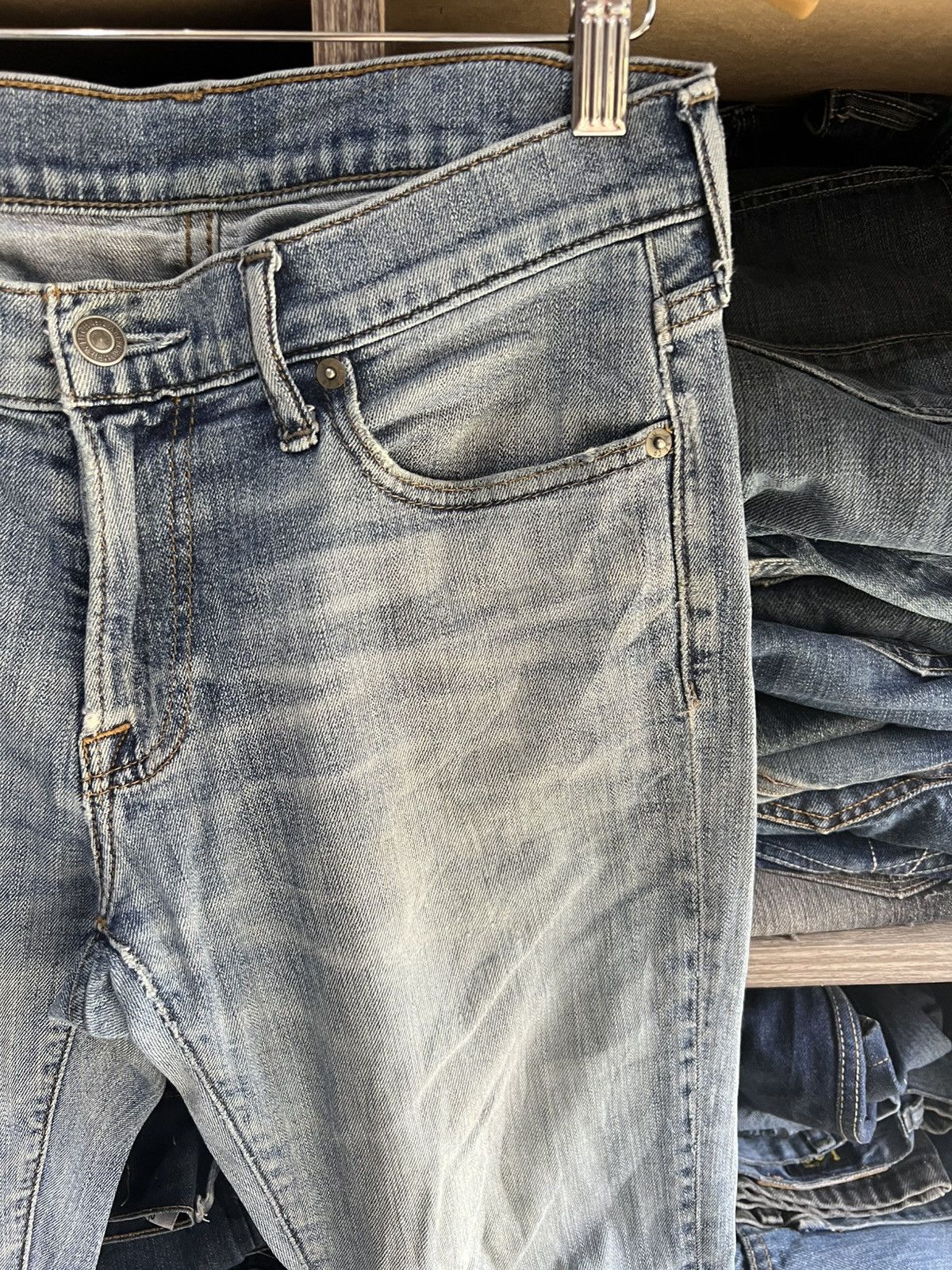 Abercrombie & Fitch 🔥Abercrombie&Fitch Langdon Slim Stretch Distressed Denim Size US 30 / EU 46 - 9 Thumbnail