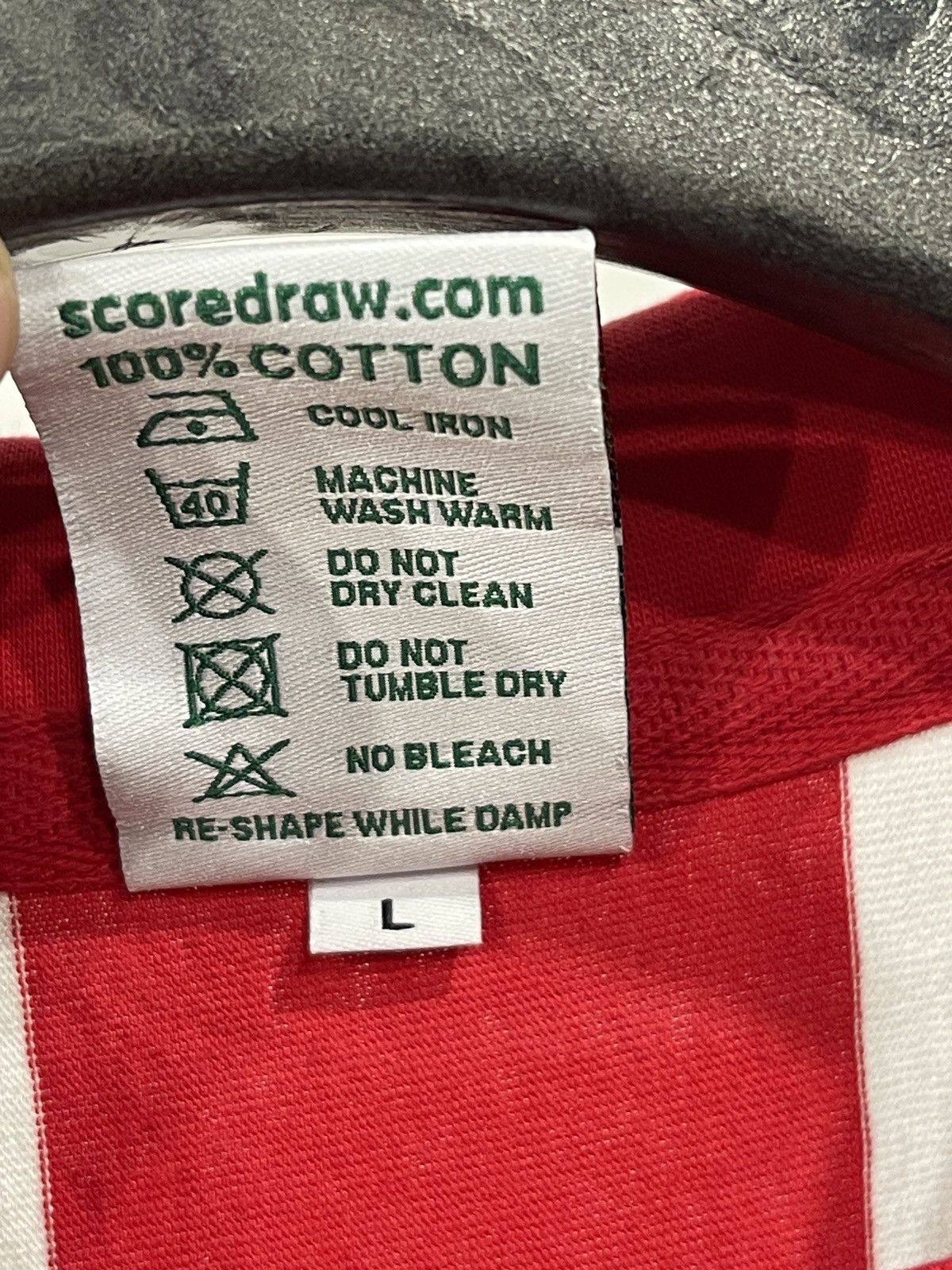 Vintage Sunderland Home Football Shirt Jersey 1973 Score Draw polo Size US L / EU 52-54 / 3 - 5 Thumbnail