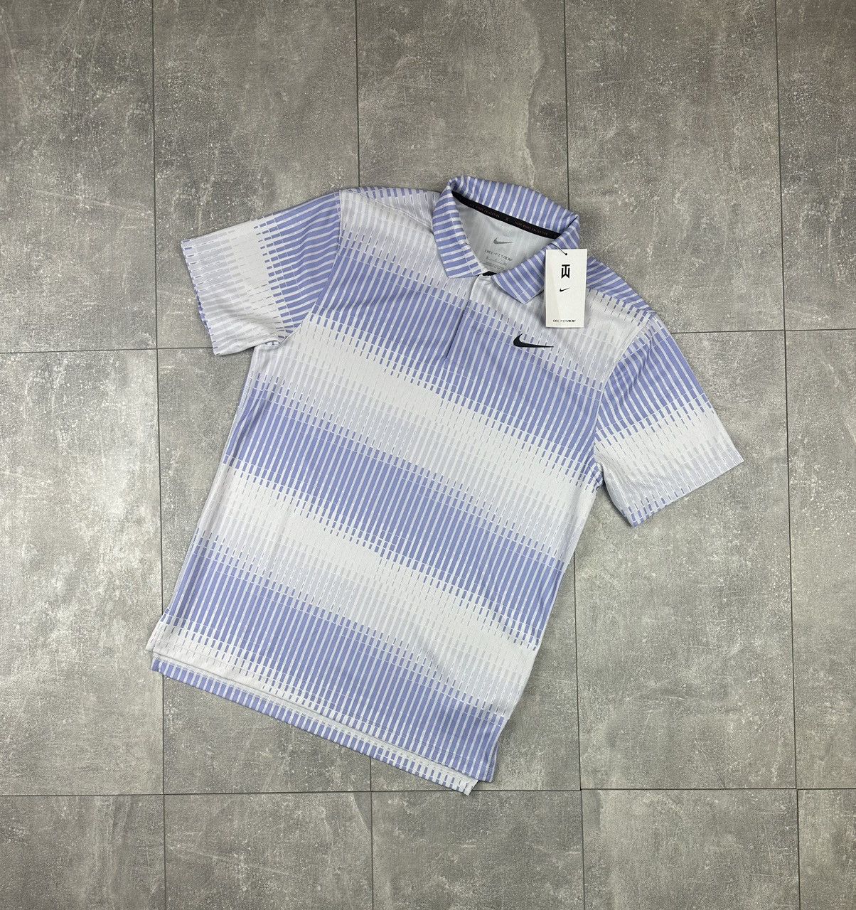 Nike Nike Tiger Woods Collection Striped Polo Jersey Size US S / EU 44-46 / 1 - 1 Thumbnail