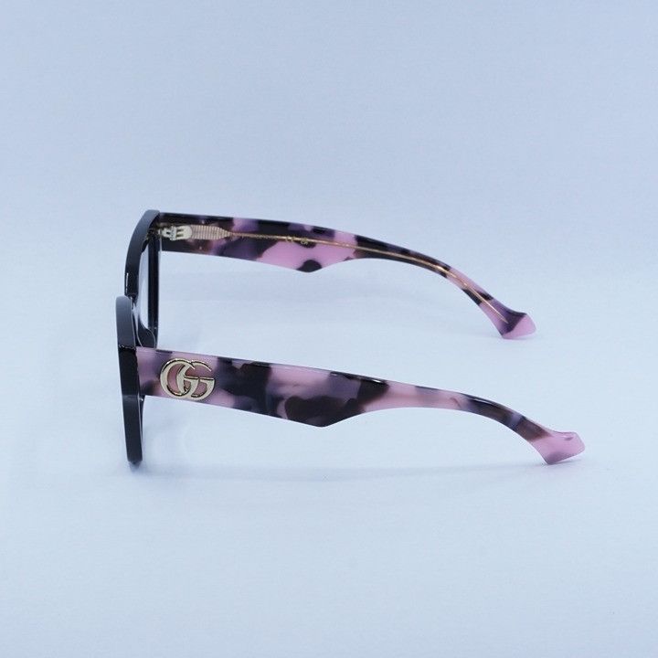 Gucci Gucci GG1424O 012 Eyeglasses Black/Pink Havana 54mm Cat Eye Size ONE SIZE - 9 Thumbnail
