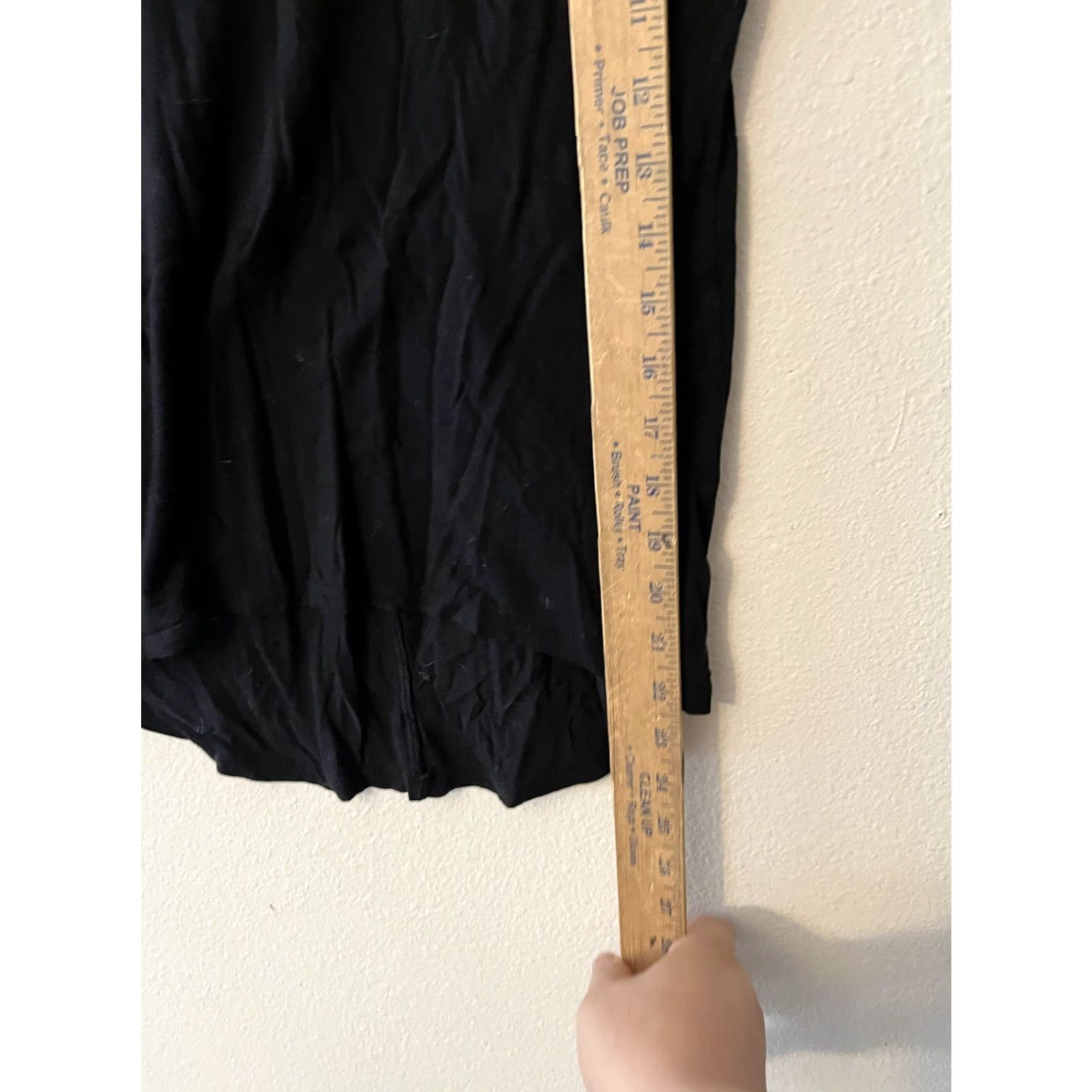 Gap Womens GAP Cap Sleeve T Crew Neck Black Long Sleeve T-Shirt Size S Size S / US 4 / IT 40 - 4 Thumbnail