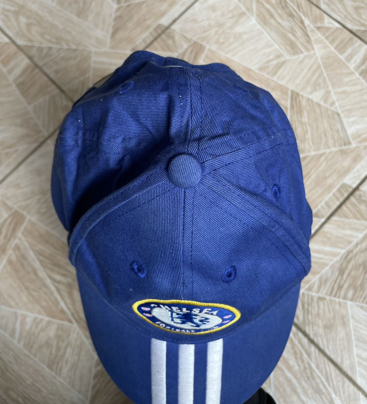 Adidas × Chelsea Soccer × Vintage Rare Drill Y2K Vintage Adidas Chelsea 2010 Football Logo Cap Size ONE SIZE - 7 Thumbnail