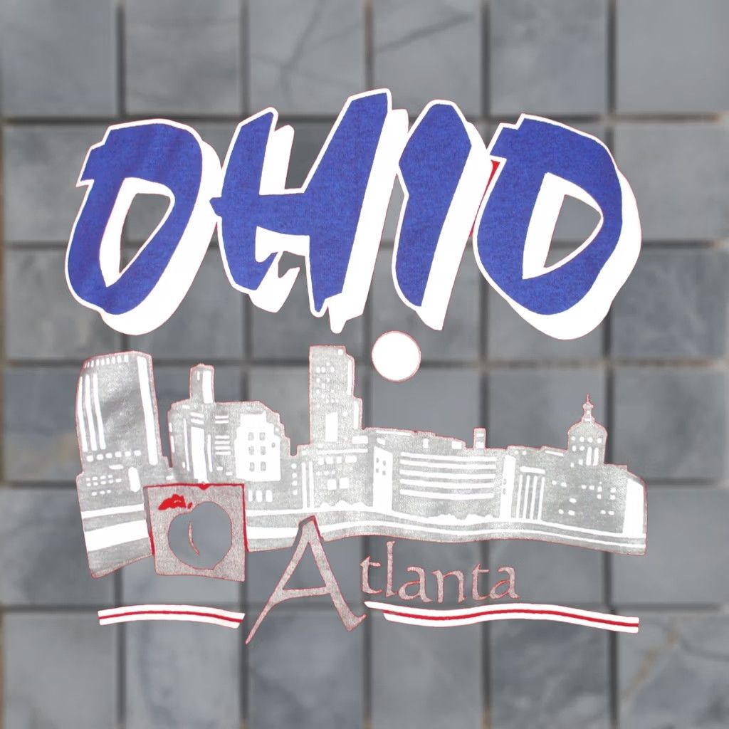 Vintage VINTAGE 80s ATLANTA OHIO SKYLINE T-Shirt XL peach cleveland Mens Size US XL / EU 56 / 4 - 1 Thumbnail