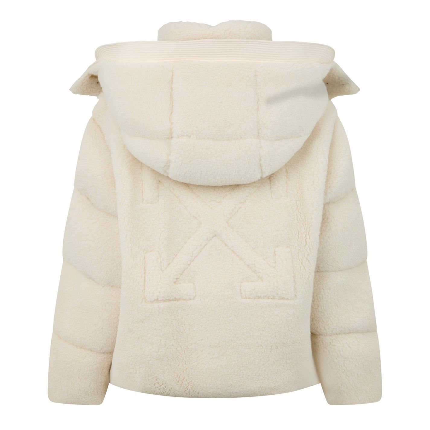 Off-White o1g2r1mq0125 Puffer Jacket in Ivory Size XS / US 0-2 / IT 36-38 - 2 Thumbnail