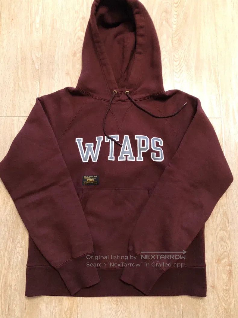 Wtaps Wtaps Cap Sweatshirt Wine Red Size US M / EU 48-50 / 2 - 1 Thumbnail