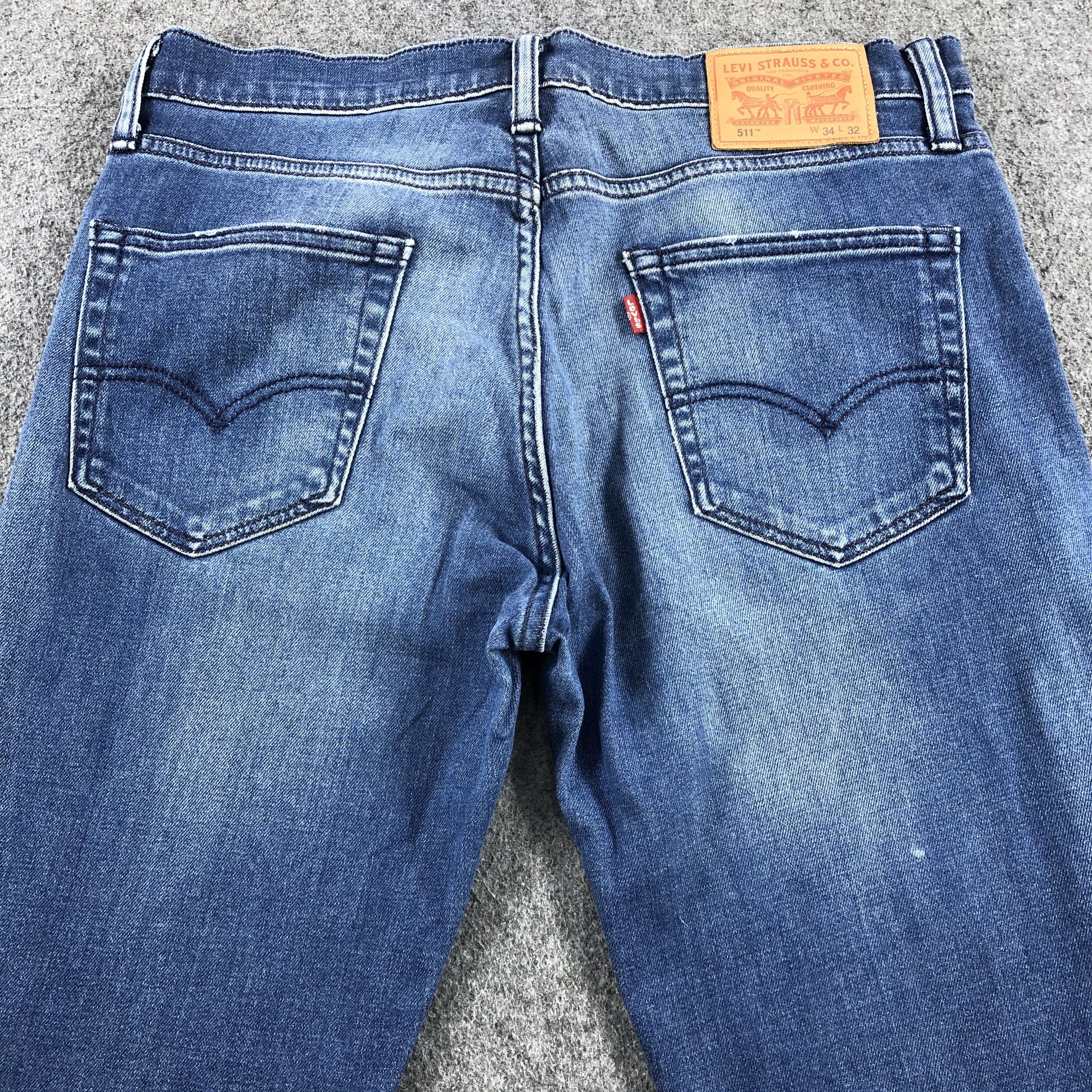 Levi's Vintage Blue Wash Levis 511 Jeans-J2158 Size US 34 / EU 50 - 4 Thumbnail