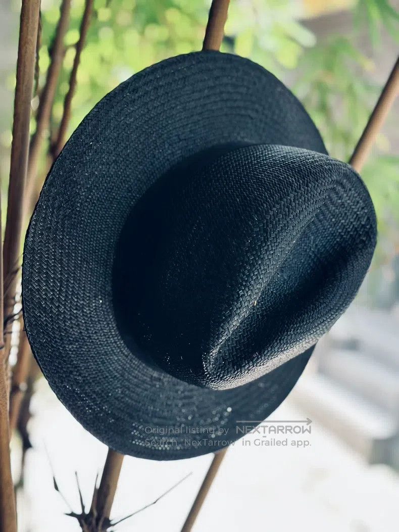 Yohji Yamamoto Yohji Yamamoto Dark Straw Hat Size ONE SIZE - 1 Thumbnail