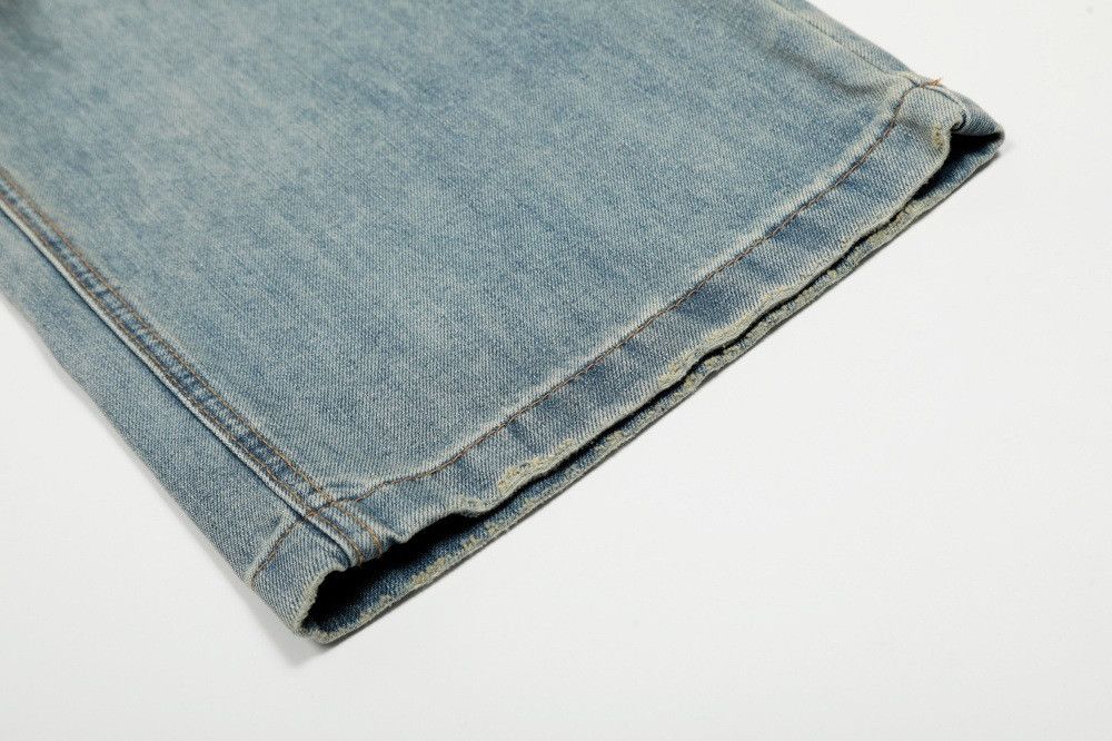 Vintage Men's loose distressed washed casual dirty ripped jeans Size US 32 / EU 48 - 6 Thumbnail