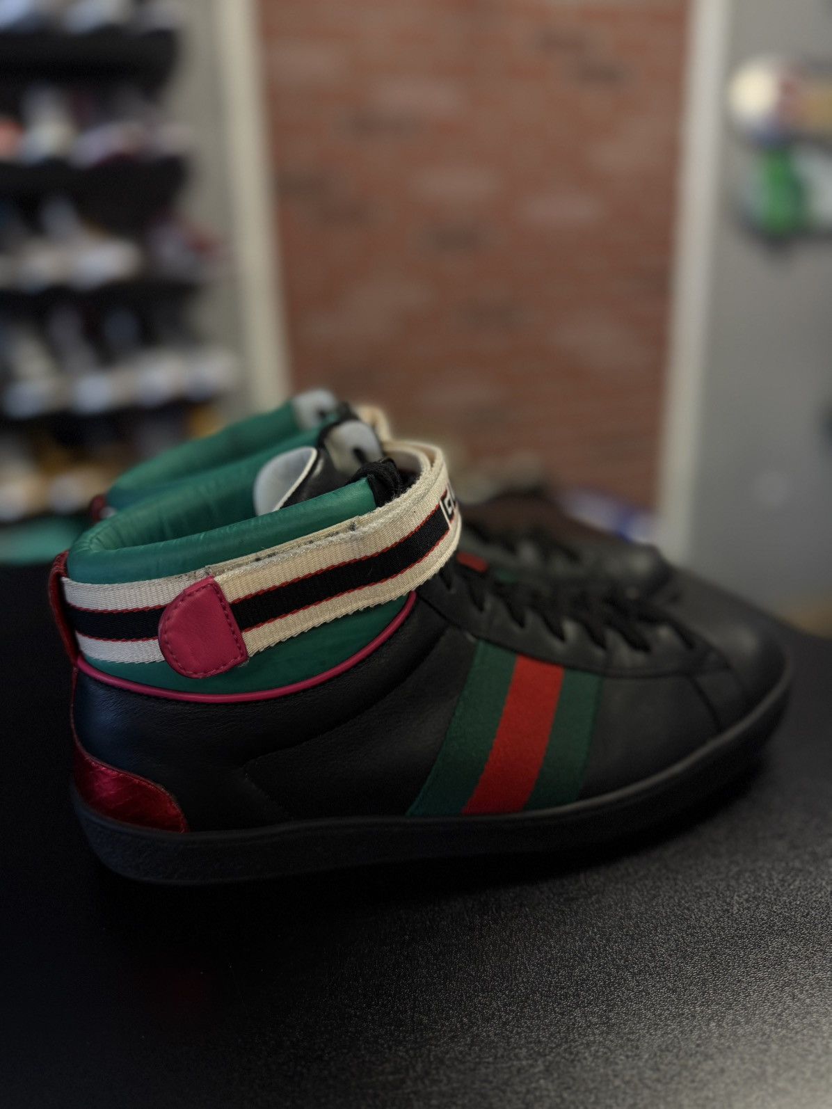 Gucci Gucci Mid Top Sneaker W Strap Size 8G/8.5US Size US 8.5 / EU 41-42 - 15 Thumbnail