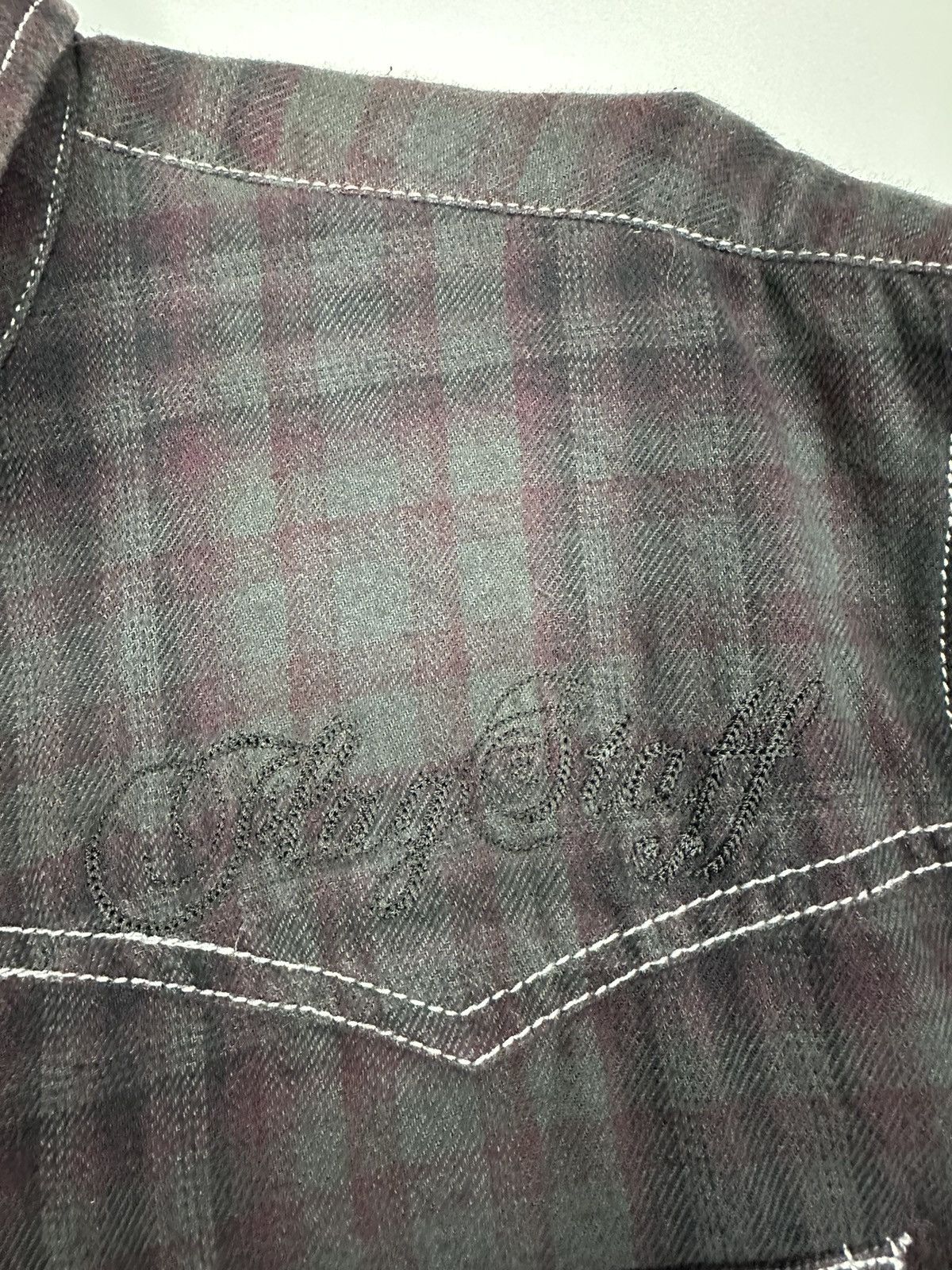 Le Grande Bleu (L.G.B.) 70s Flagstaff Union Made Vintage Flannel Shirt A649 Size US L / EU 52-54 / 3 - 7 Thumbnail