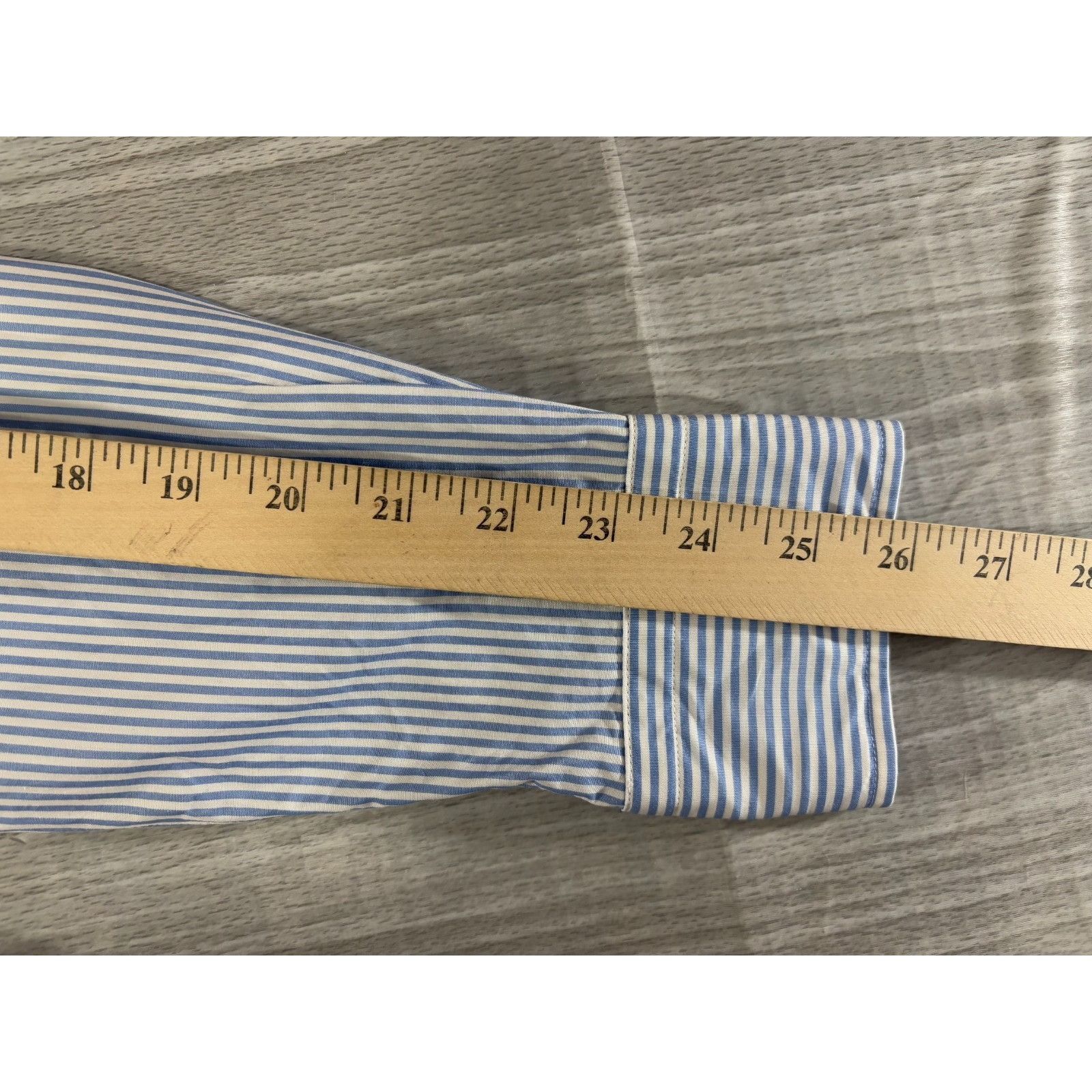 Todd Snyder Hamilton Shirt Co. x Todd Snyder Dress Shirt sz M striped bl Size US M / EU 48-50 / 2 - 5 Thumbnail