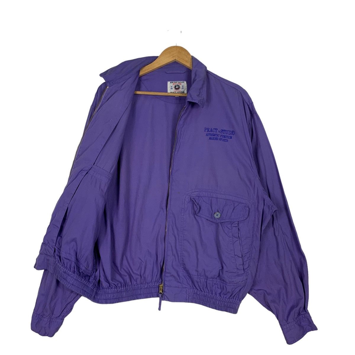 Japanese Brand New Port Sailing Club PRACT STUDIO Purple Jacket #1162-C53 Size US L / EU 52-54 / 3 - 9 Thumbnail