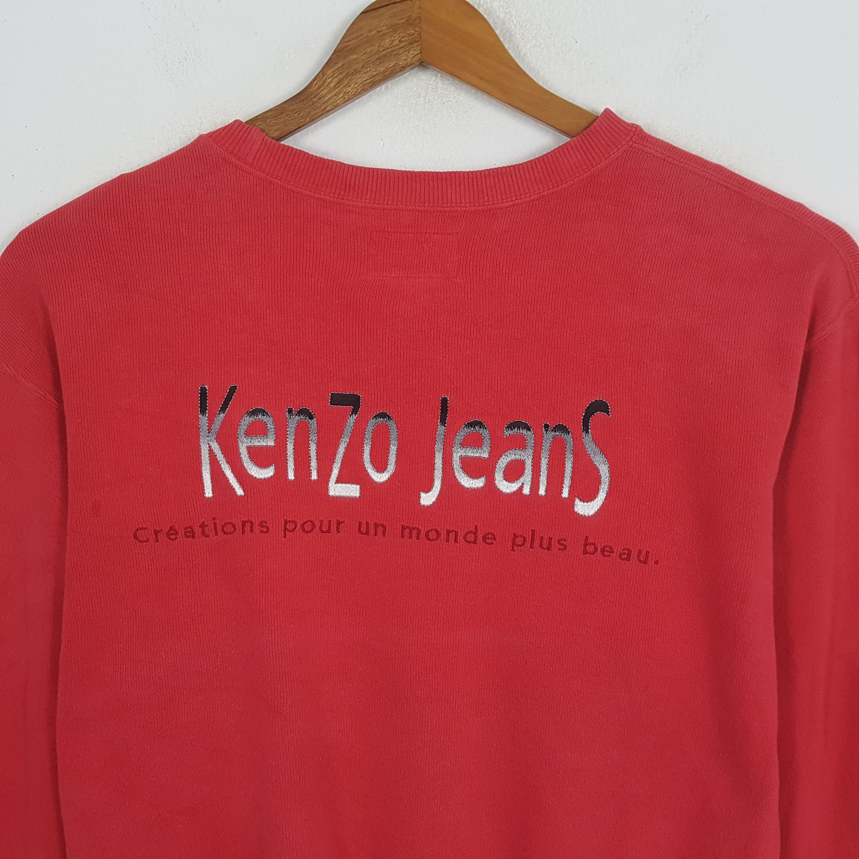 Japanese Brand × Kenzo × Vintage Vintage KENZO JEANS Japan Brand Sweatshirt c271n21 Size US XL / EU 56 / 4 - 4 Thumbnail