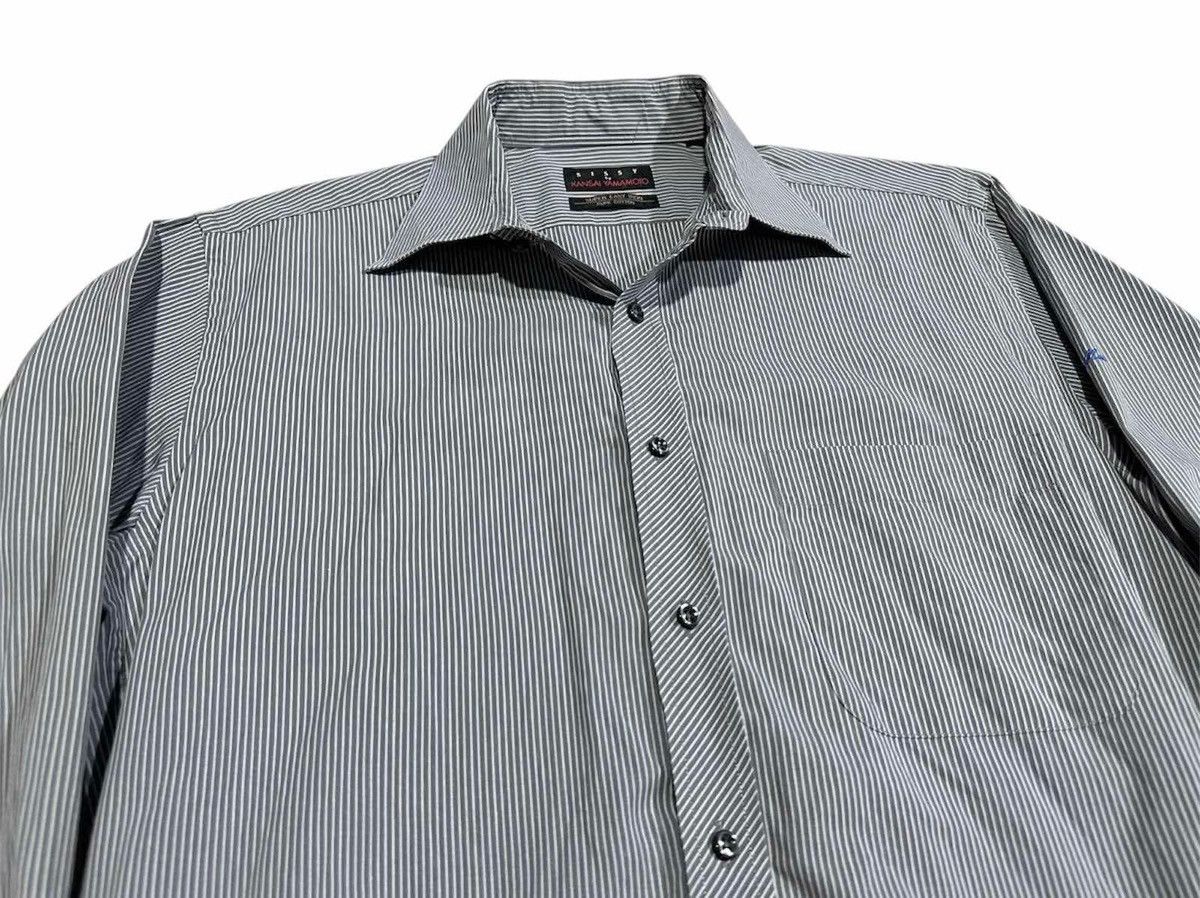 Japanese Brand × Kansai Yamamoto × Yohji Yamamoto 🔥Vintage Sissy By Kansai Yamamoto Striped Shirt Buttons Up Size US L / EU 52-54 / 3 - 2 Thumbnail