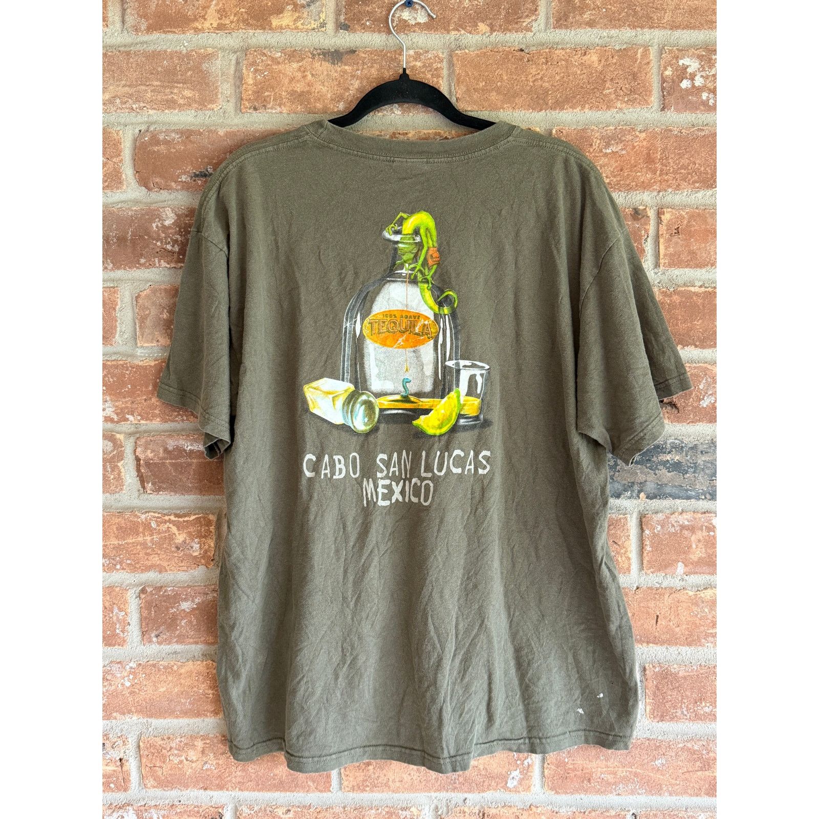 Vintage Cabo San Lucas Tequila Graphic Tee Distressed XL Size US XL / EU 56 / 4 - 1 Thumbnail