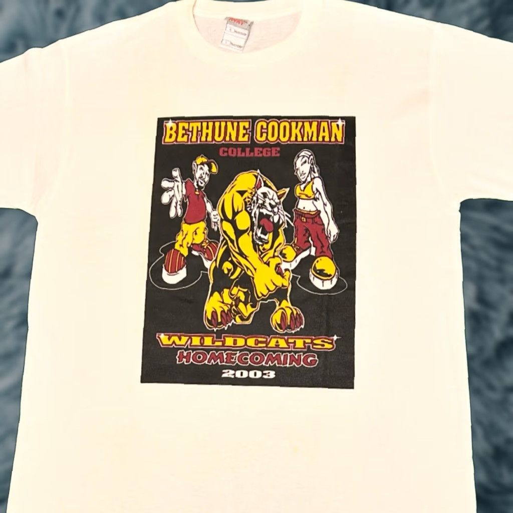 Vintage VINTAGE Bethune Cookman College Homecoming BCU 2003 VTG Shirt L Hip Hop Mens White 90s Y2K Size US L / EU 52-54 / 3 - 1 Thumbnail