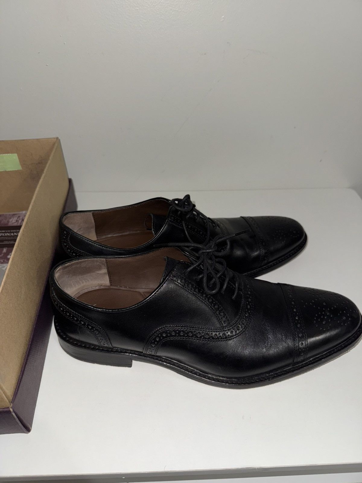 Johnston & Murphy Johnson & Murphy Daley Cap Toe Dress Shoes Size US 13 / EU 46 - 4 Thumbnail