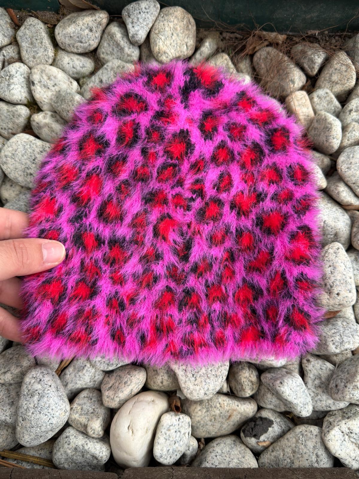 Stussy Stussy Leopard Skullcap Beanie Pink Hat Vintage Y2k Size ONE SIZE - 5 Thumbnail