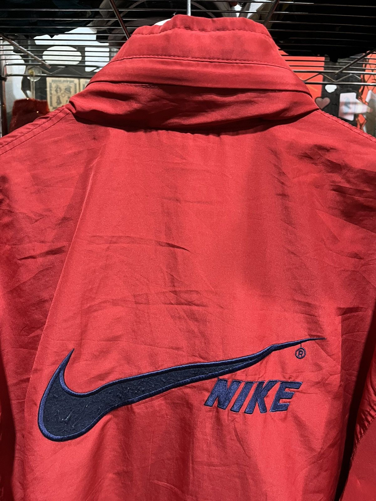 Nike × Vintage Nike Windbreaker Jacket Big Swoosh 90s Size US L / EU 52-54 / 3 - 4 Thumbnail