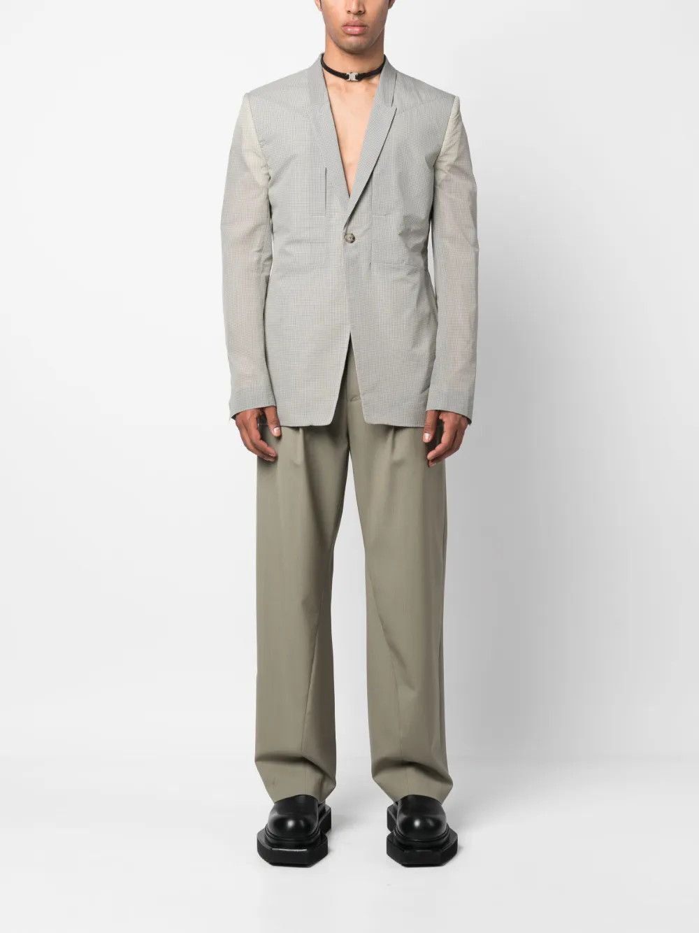 Rick Owens o1y0325 Blazer in Grey Size US M / EU 48-50 / 2 - 5 Thumbnail