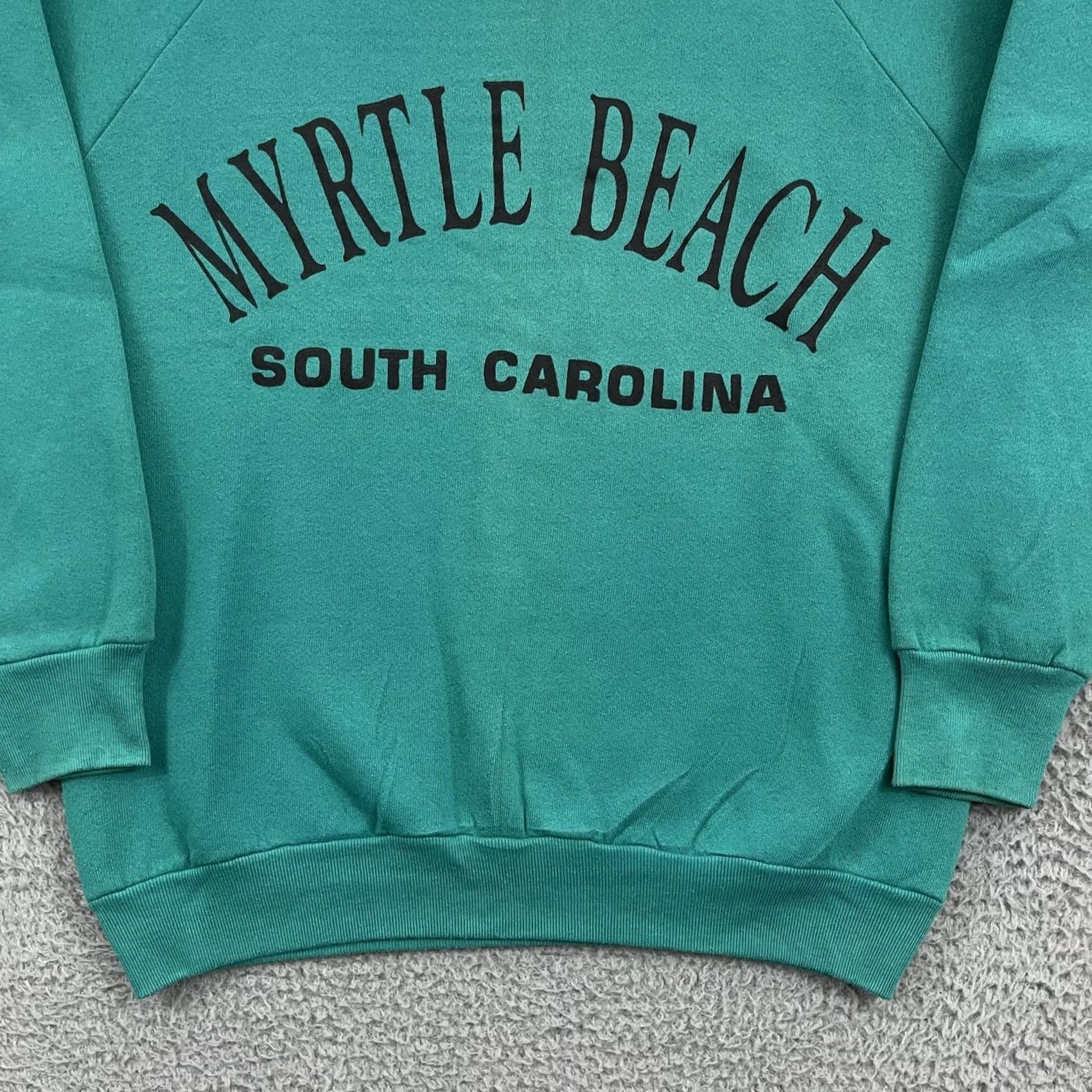 Fruit Of The Loom VINTAGE Myrtle Beach Sweatshirt Adult Medium 80s Travel Nature Outdoor Pullover Nike? Size US M / EU 48-50 / 2 - 2 Thumbnail