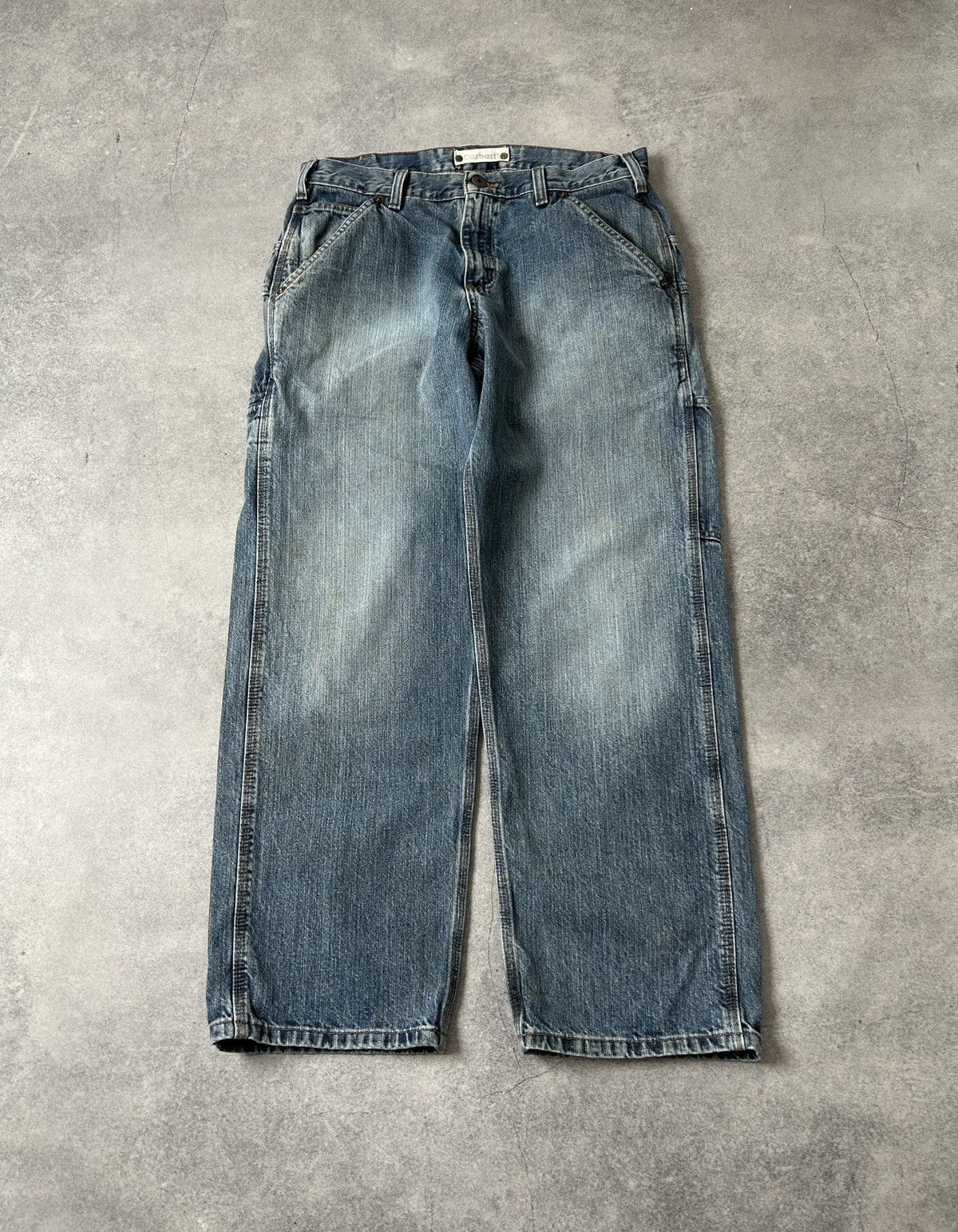 Carhartt Vintage Carhartt dungarees fit jeans mens 33/30 Size US 33 - 2 Thumbnail