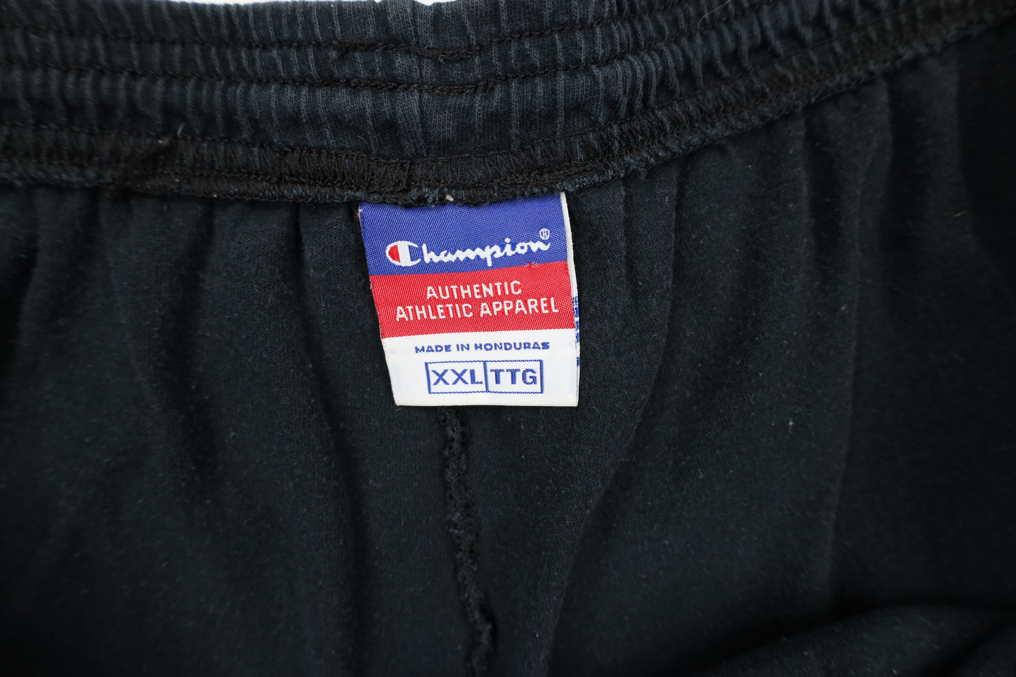 Champion × Vintage Vintage 90s Champion Logo Wide Leg Pants Cotton Black Size US 40 / EU 56 - 7 Thumbnail
