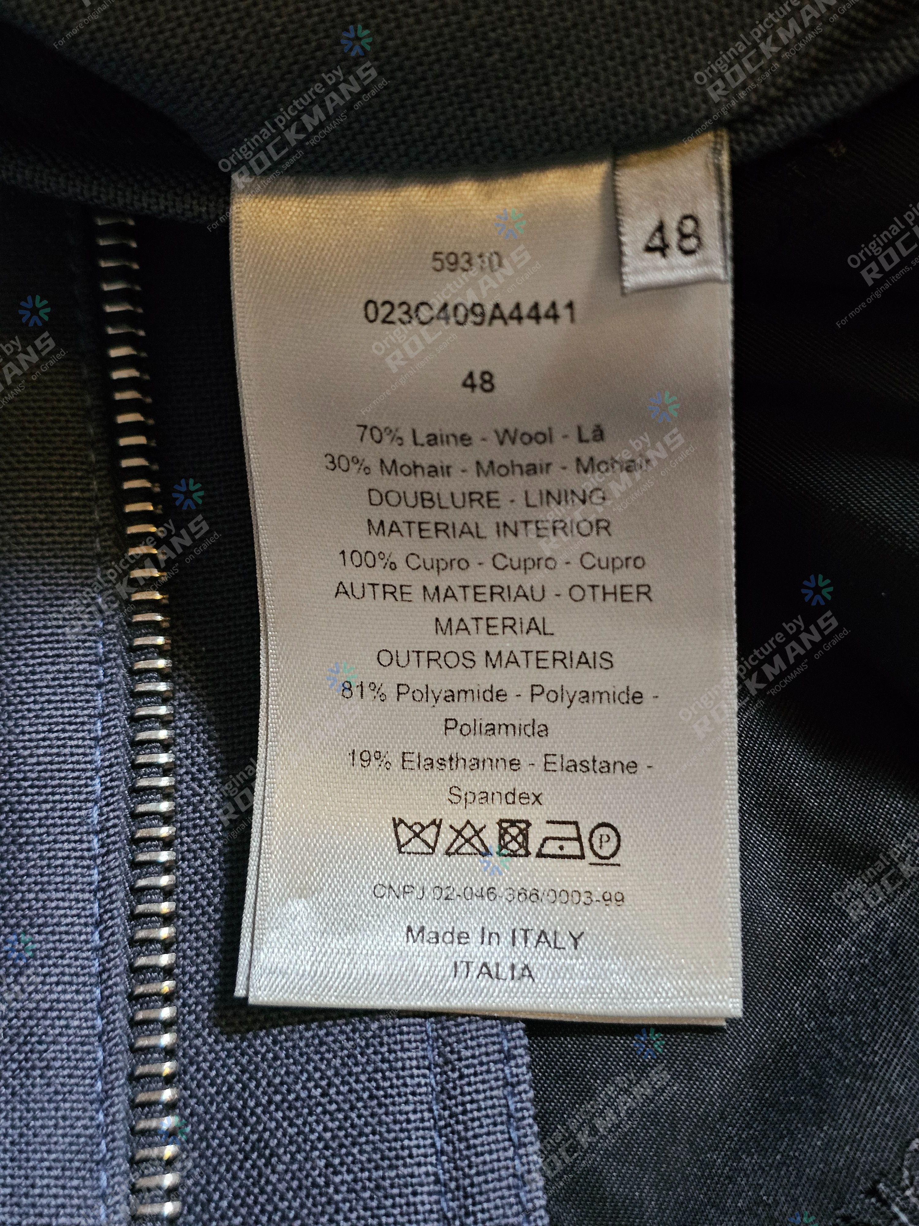 Dior Dior Wool Short Sleeve Work Zip Jacket Size 48 Size US L / EU 52-54 / 3 - 6 Thumbnail
