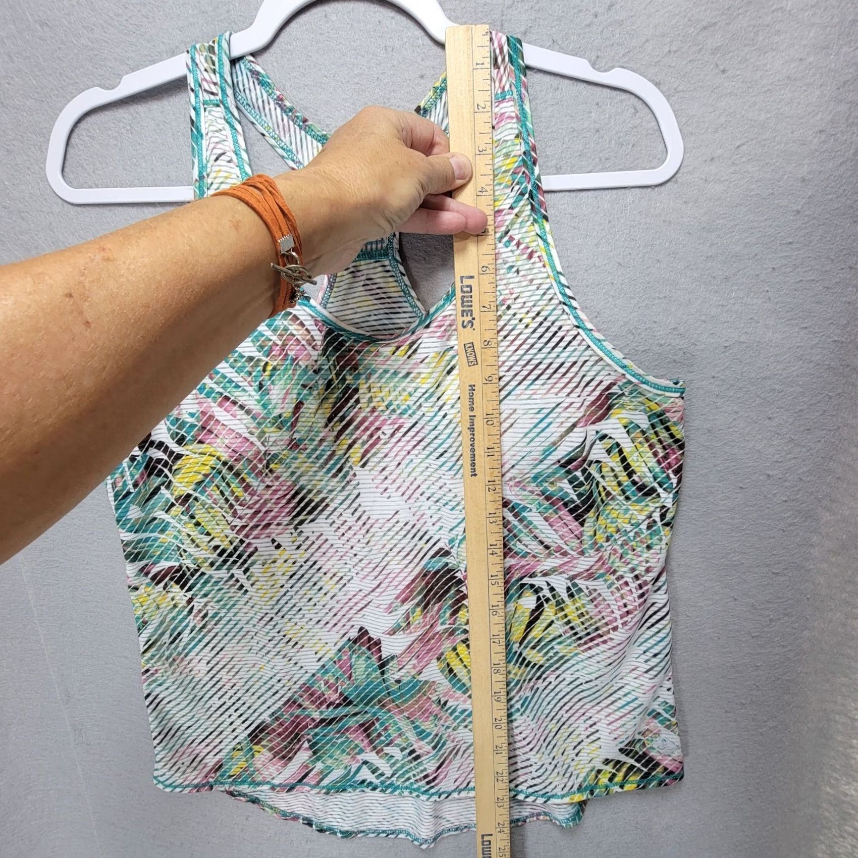 Prana Prana Tank Top Womens XS Tilko Breezie Dragonfly Paradise Workout Tropical Palm Size XS / US 0-2 / IT 36-38 - 6 Thumbnail
